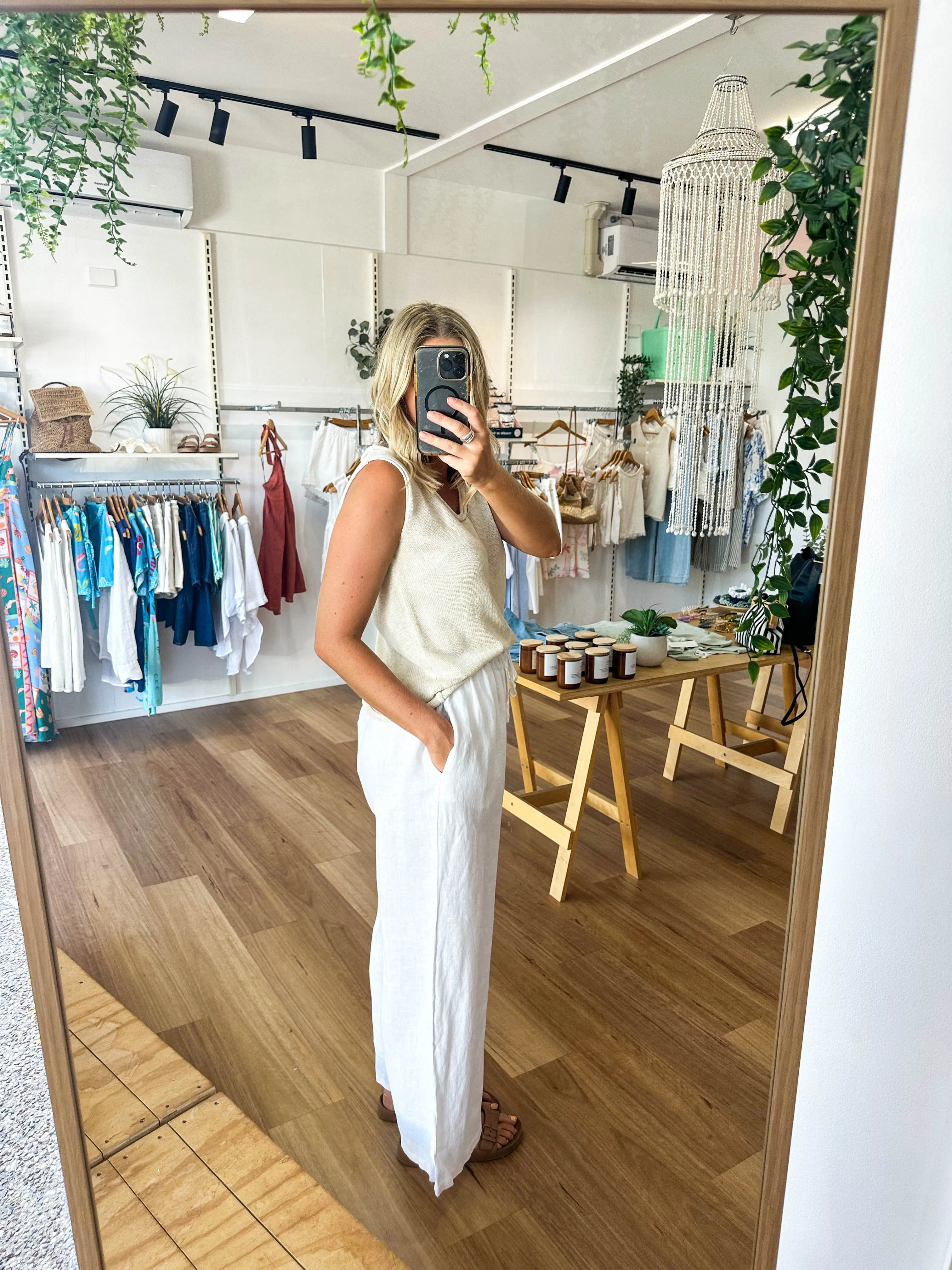 Tara Linen Pants sold by About A Girl product image thumbnail 4