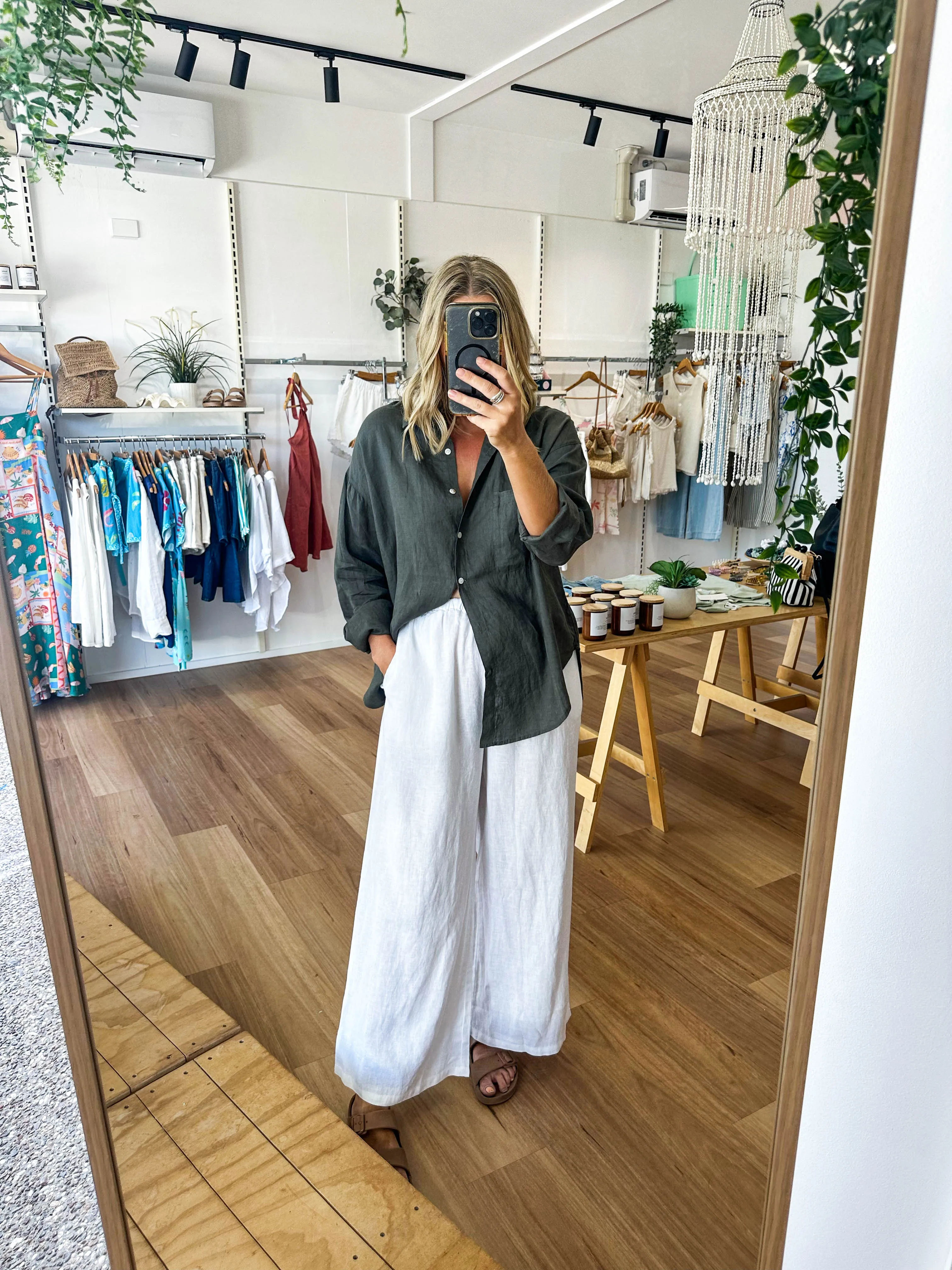 Tara Linen Pants sold by About A Girl