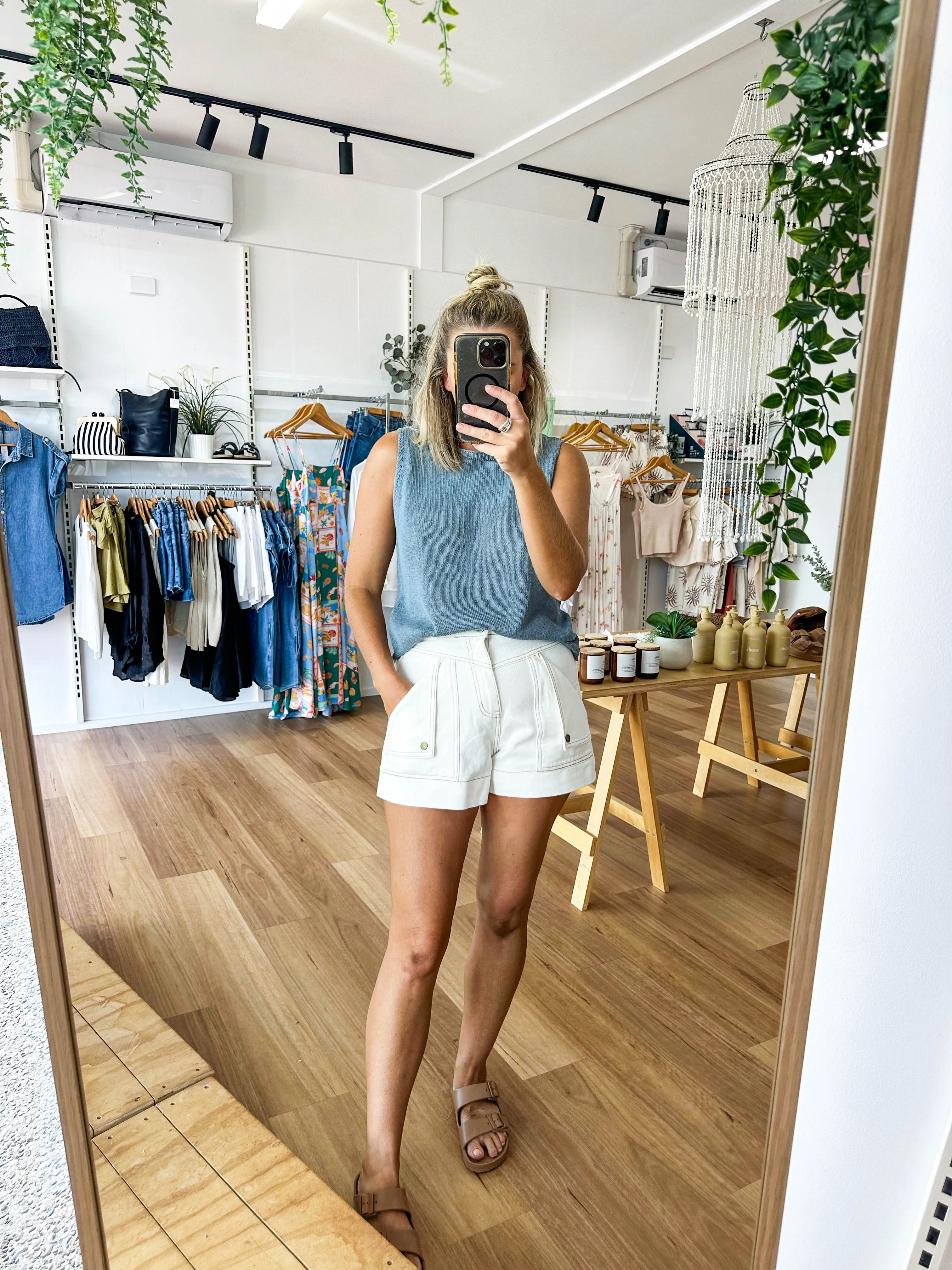 Spring Tank Teal Speckle sold by About A Girl product image thumbnail 5