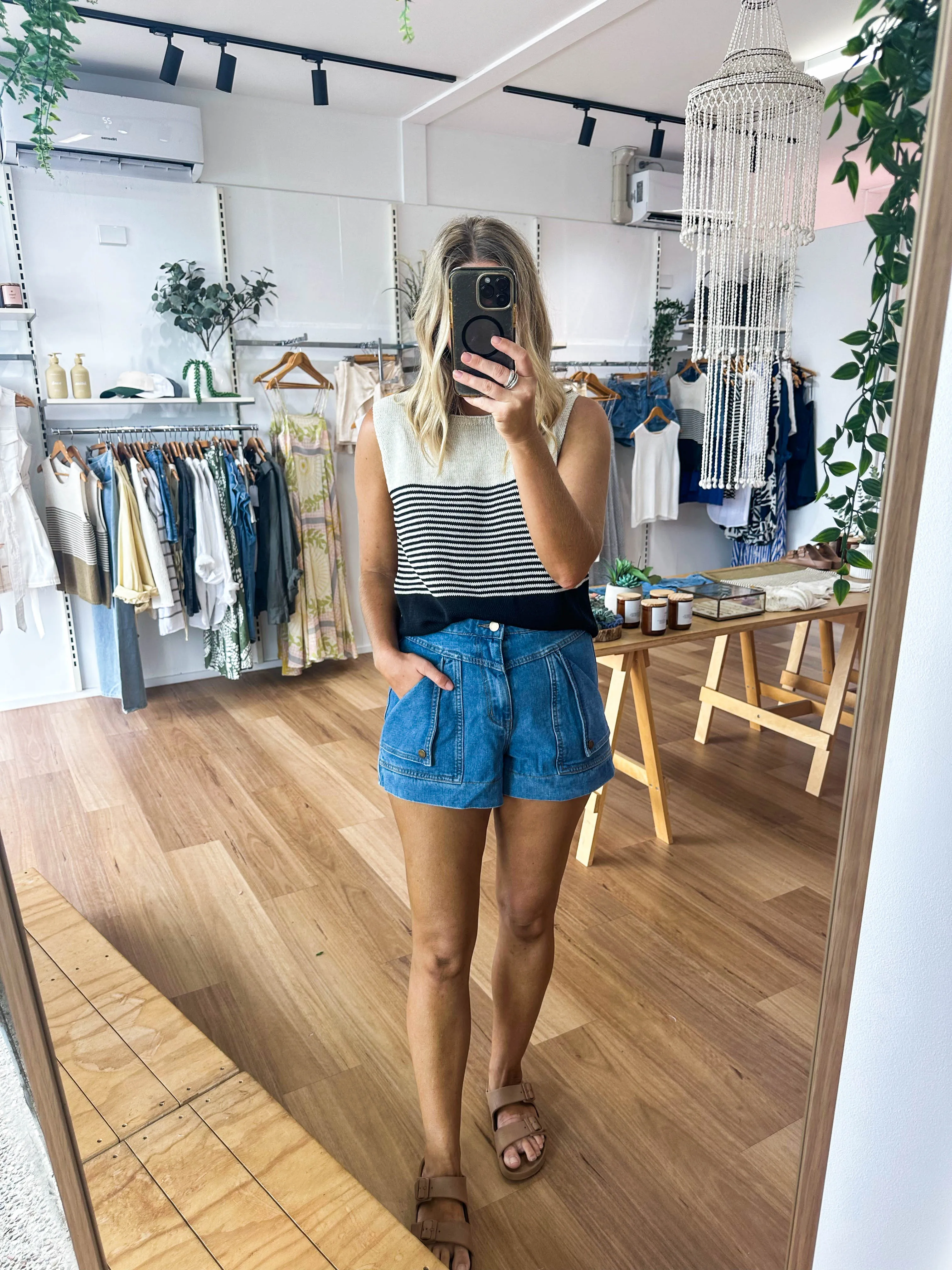 Emma Stripe Tank Black sold by About A Girl product image thumbnail 3