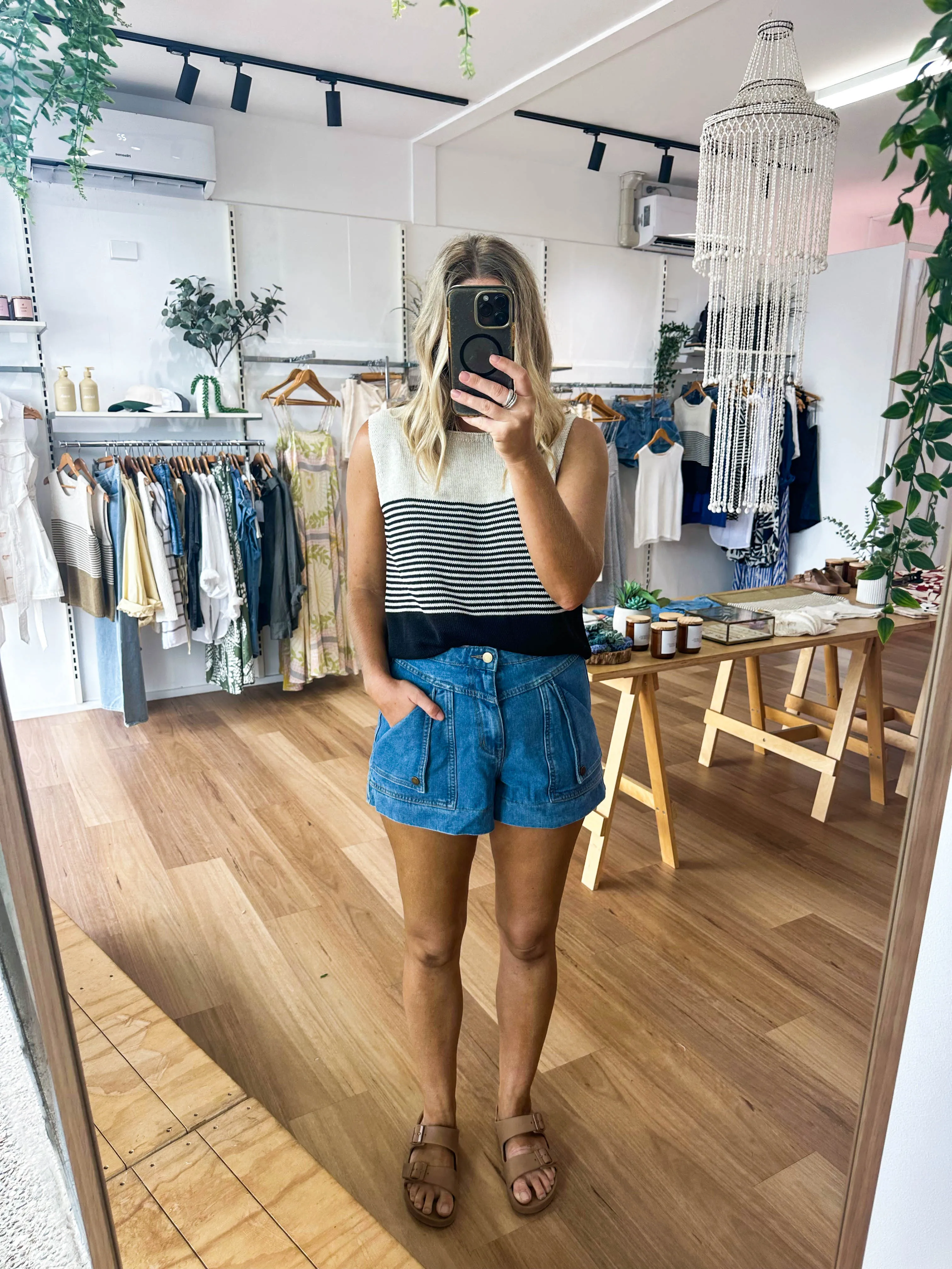 Emma Stripe Tank Black sold by About A Girl product image thumbnail 2