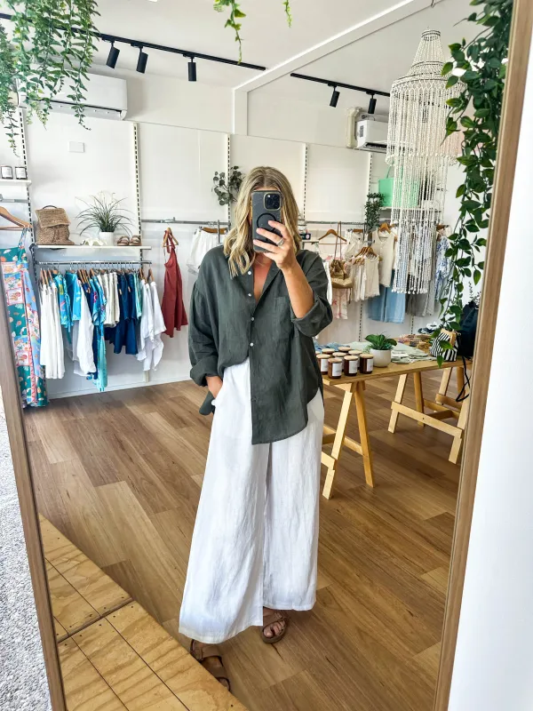 Millie Shirt Gunmetal sold by About A Girl