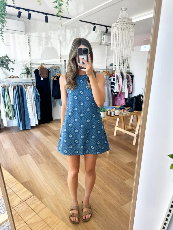 Riley Denim Dress sold by About A Girl