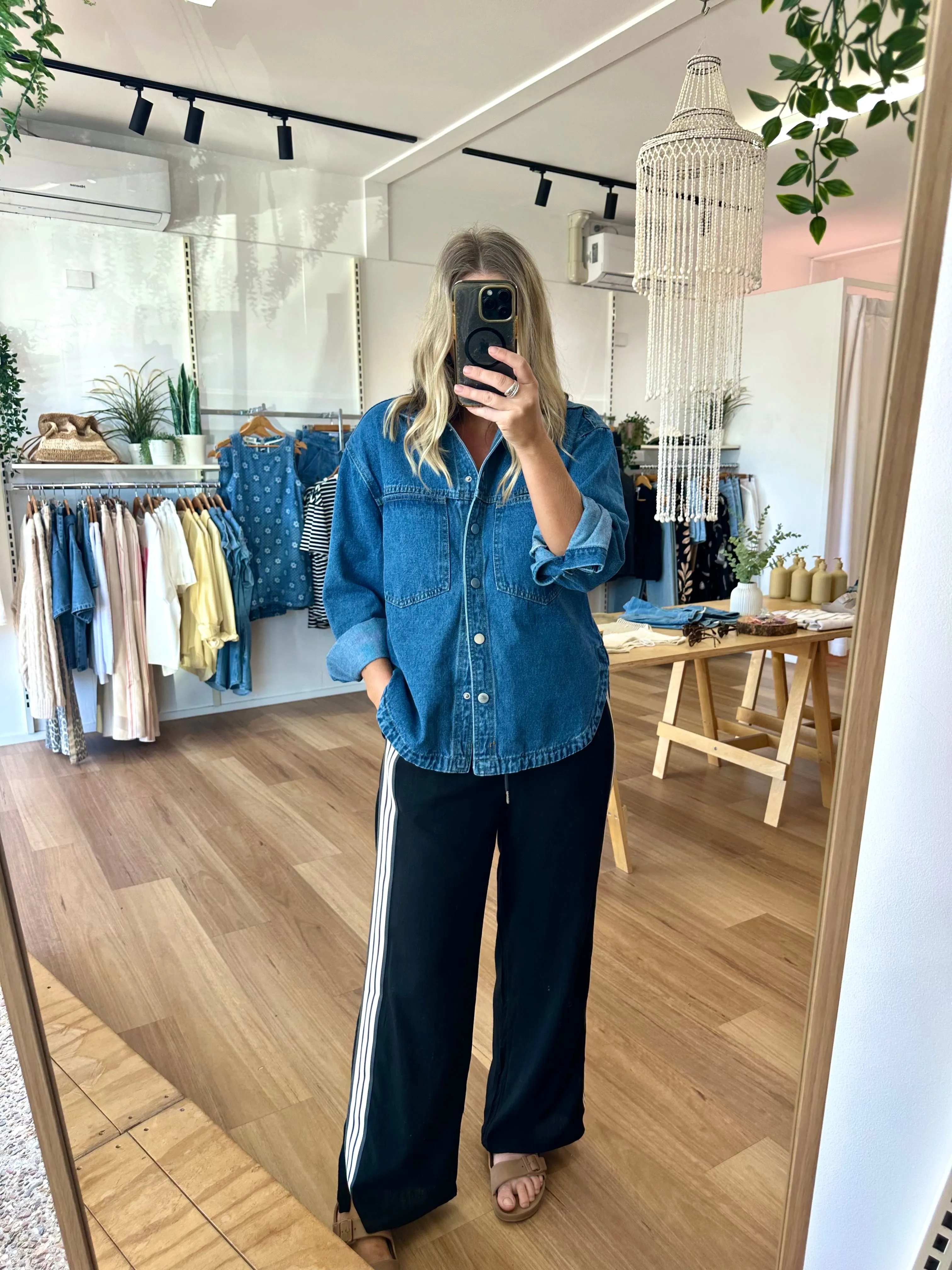 Quinn Denim Shirt sold by About A Girl product image thumbnail 3