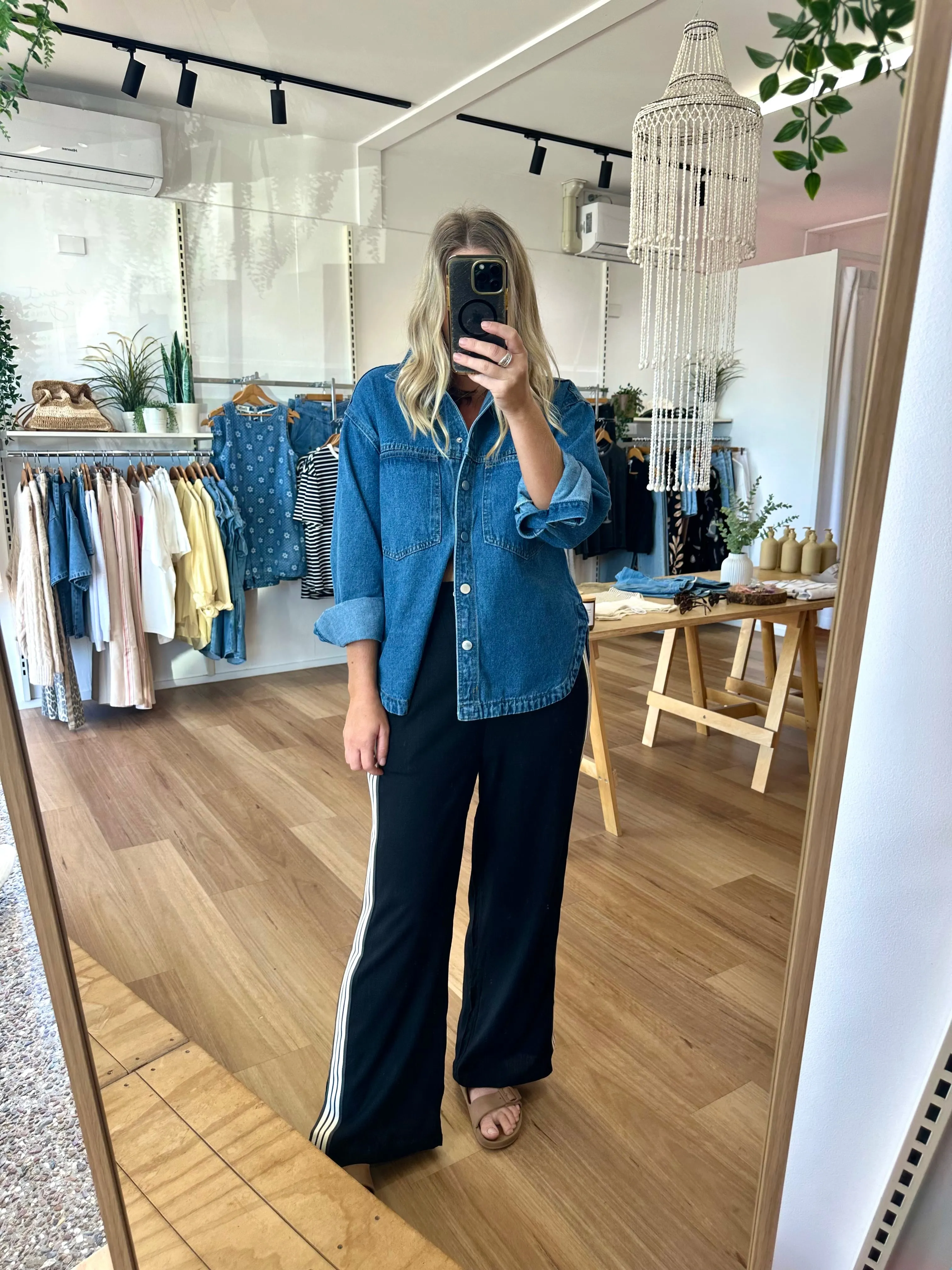 Quinn Denim Shirt sold by About A Girl product image thumbnail 5