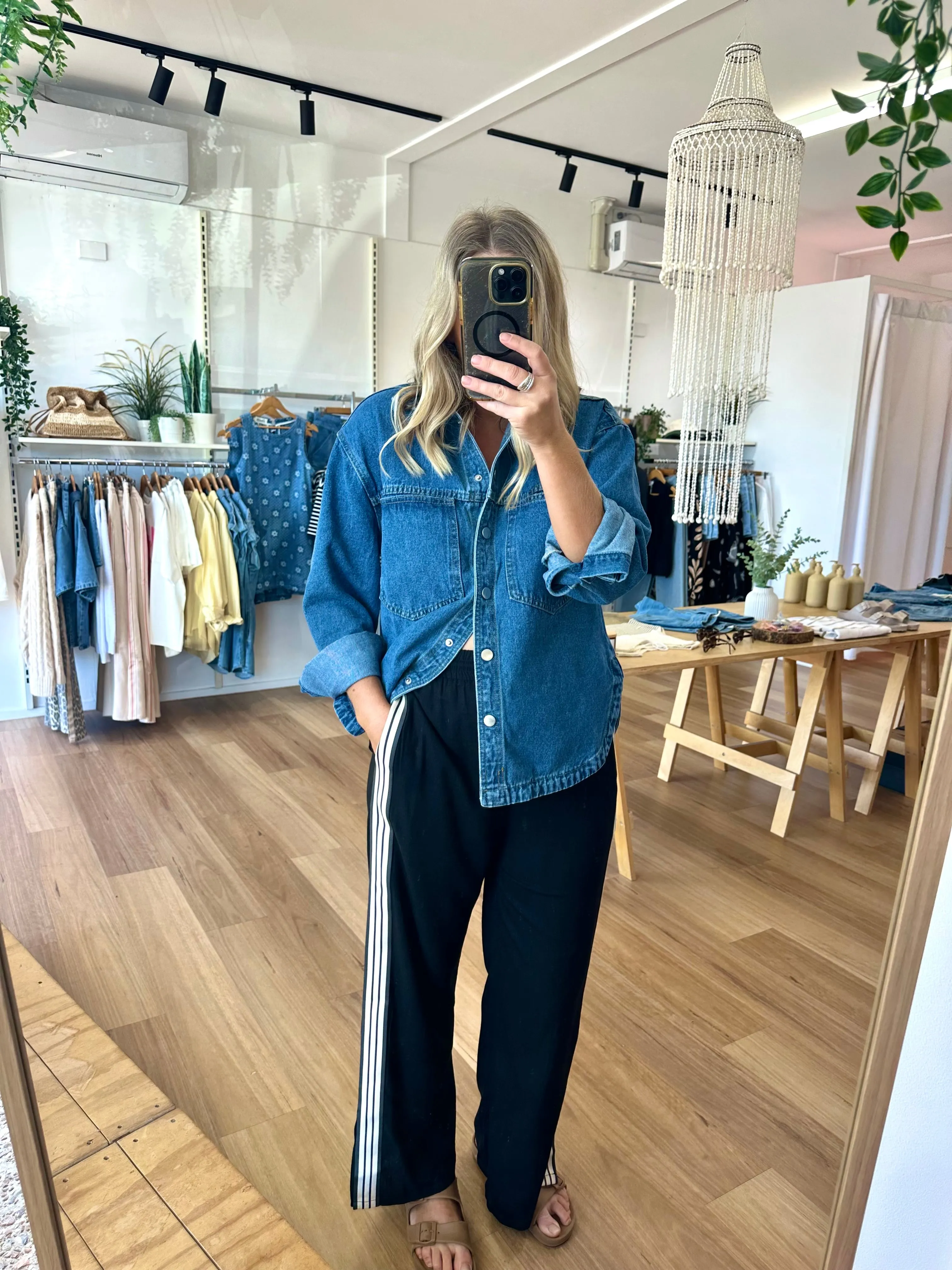 Quinn Denim Shirt sold by About A Girl product image thumbnail 4