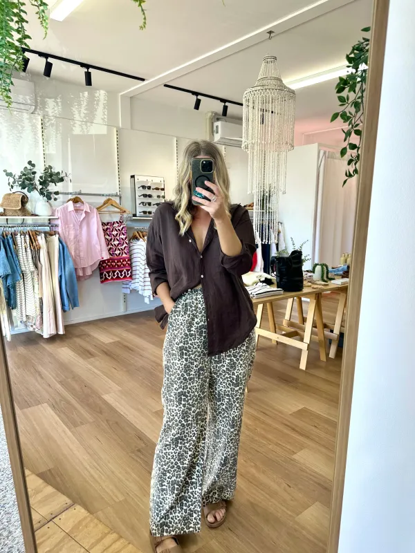 Millie Shirt Chocolate sold by About A Girl