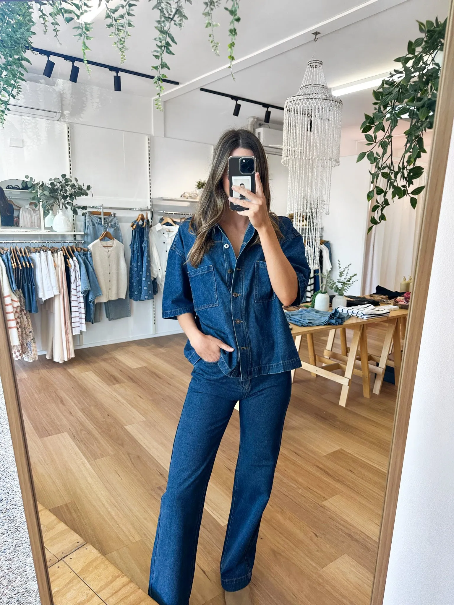 Kensley Denim Shirt sold by About A Girl product image thumbnail 2