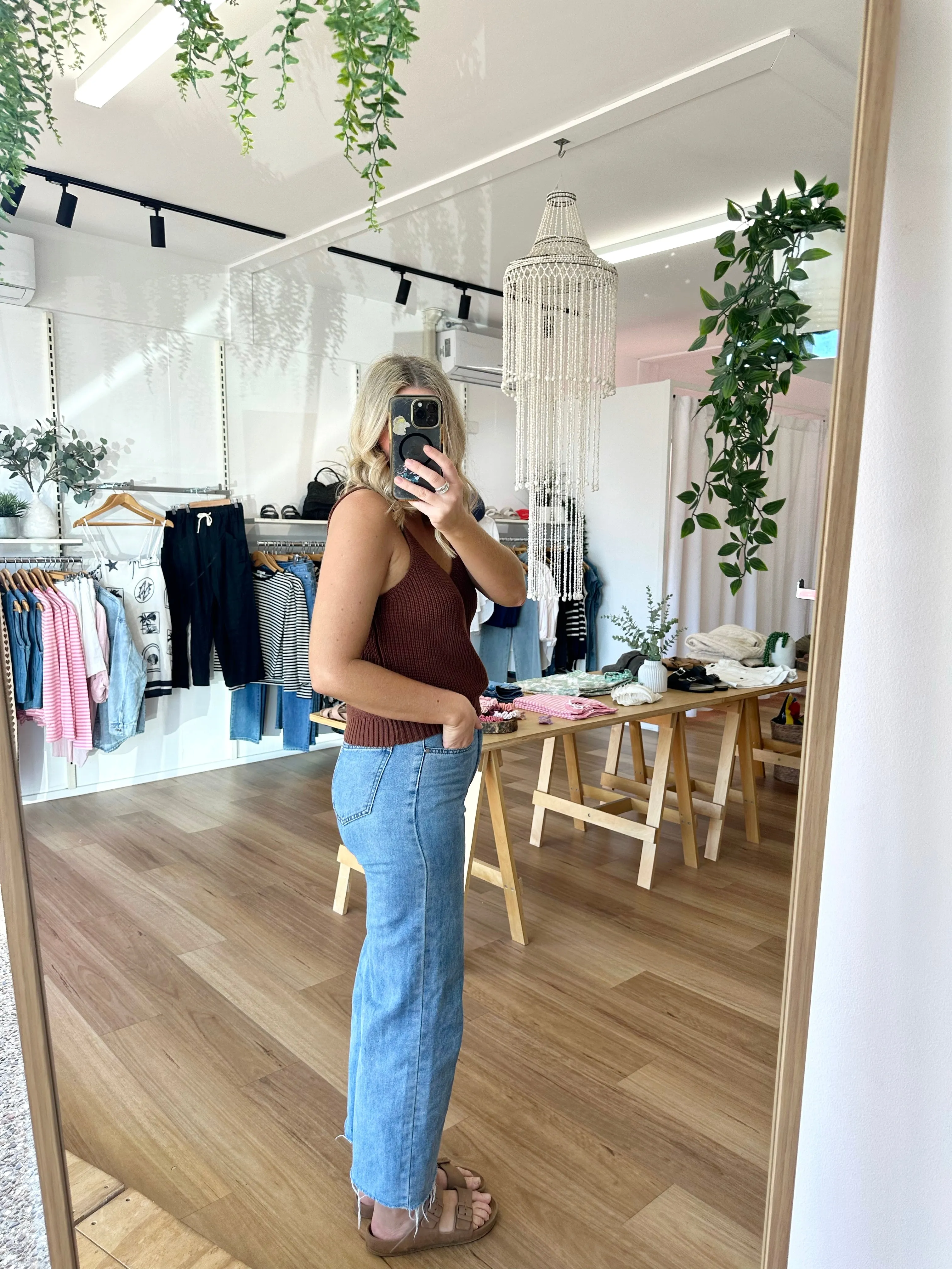 Willow Knit Top Chocolate sold by About A Girl product image thumbnail 5