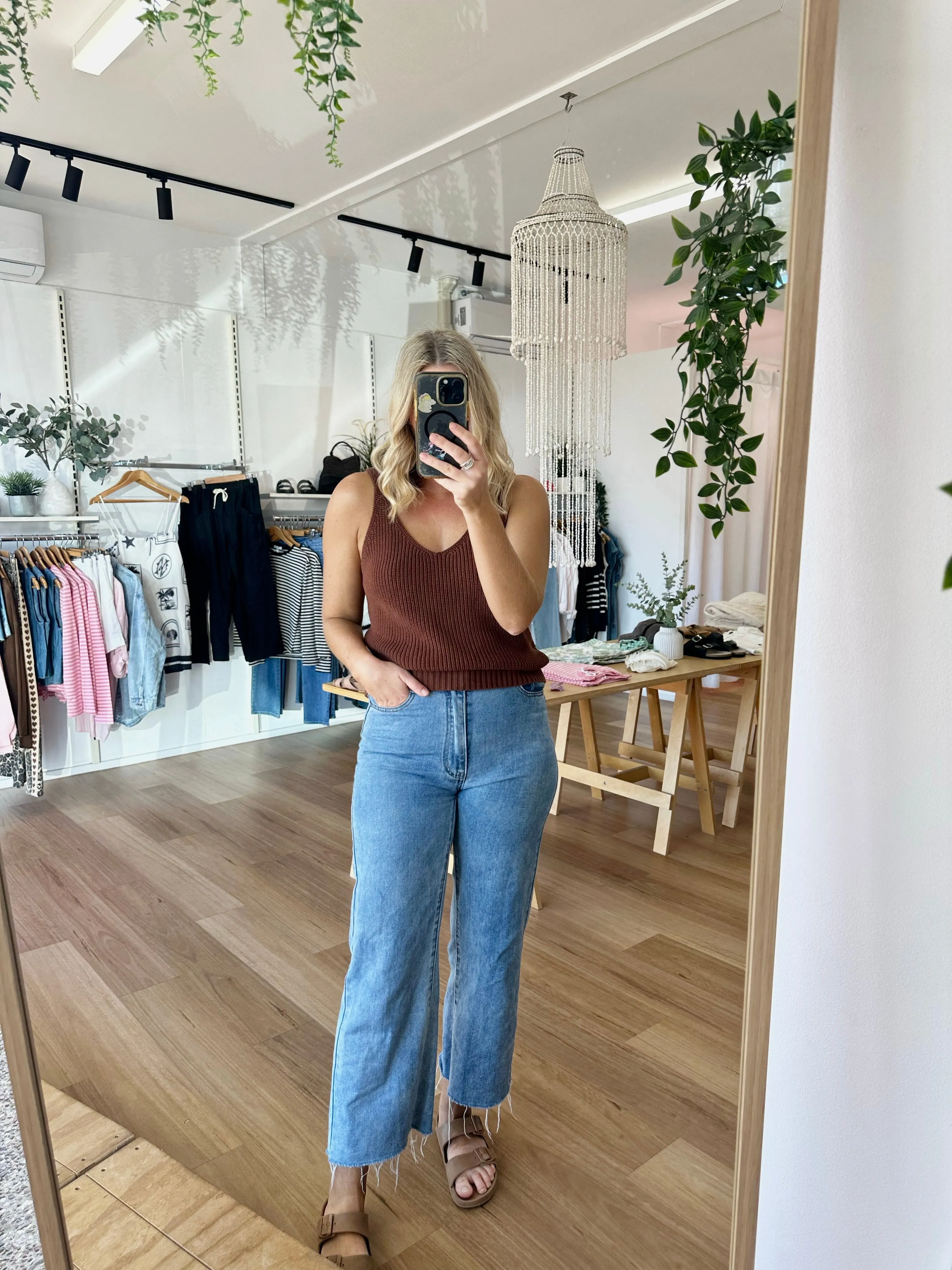 Willow Knit Top Chocolate sold by About A Girl product image thumbnail 3