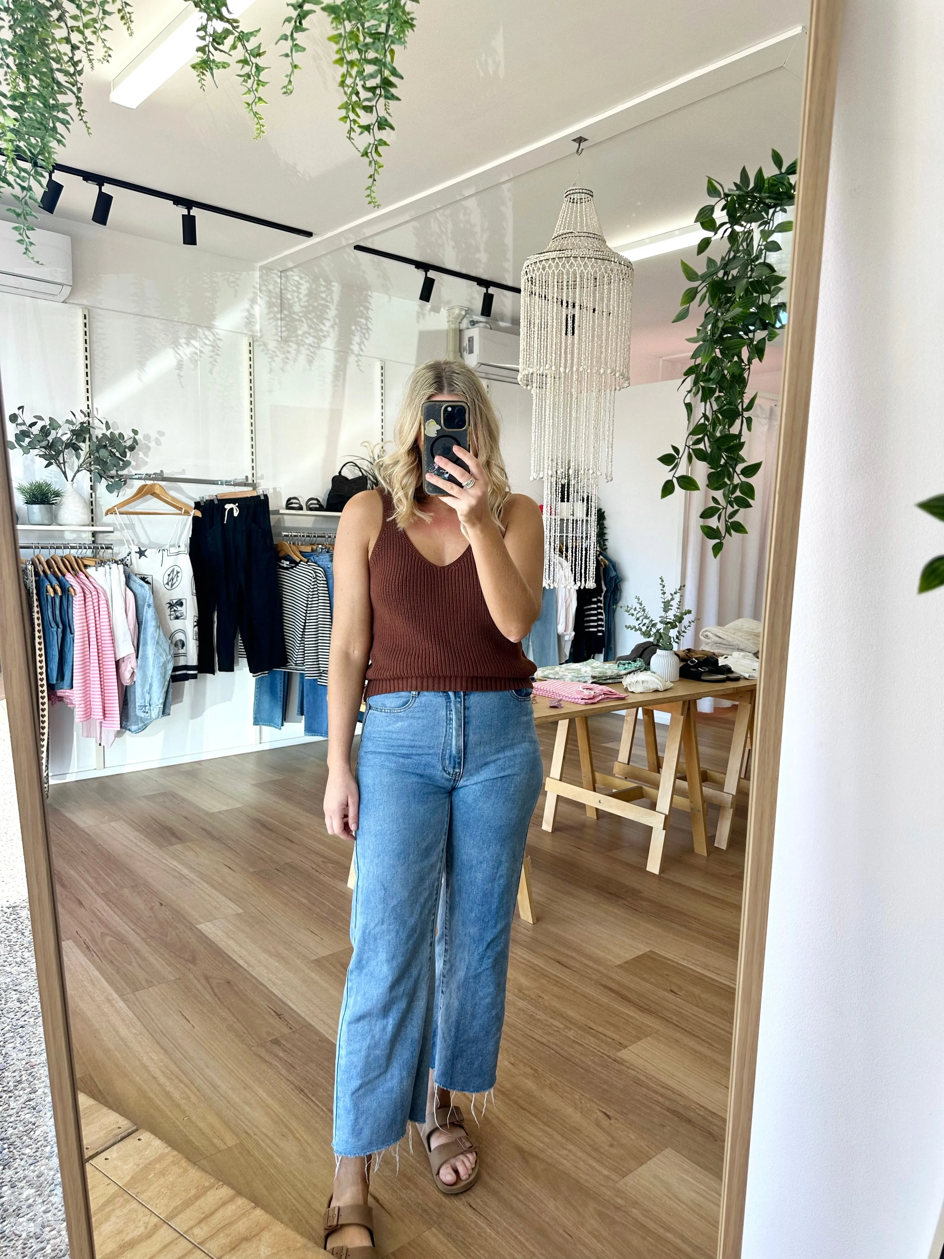 Willow Knit Top Chocolate sold by About A Girl product image thumbnail 2