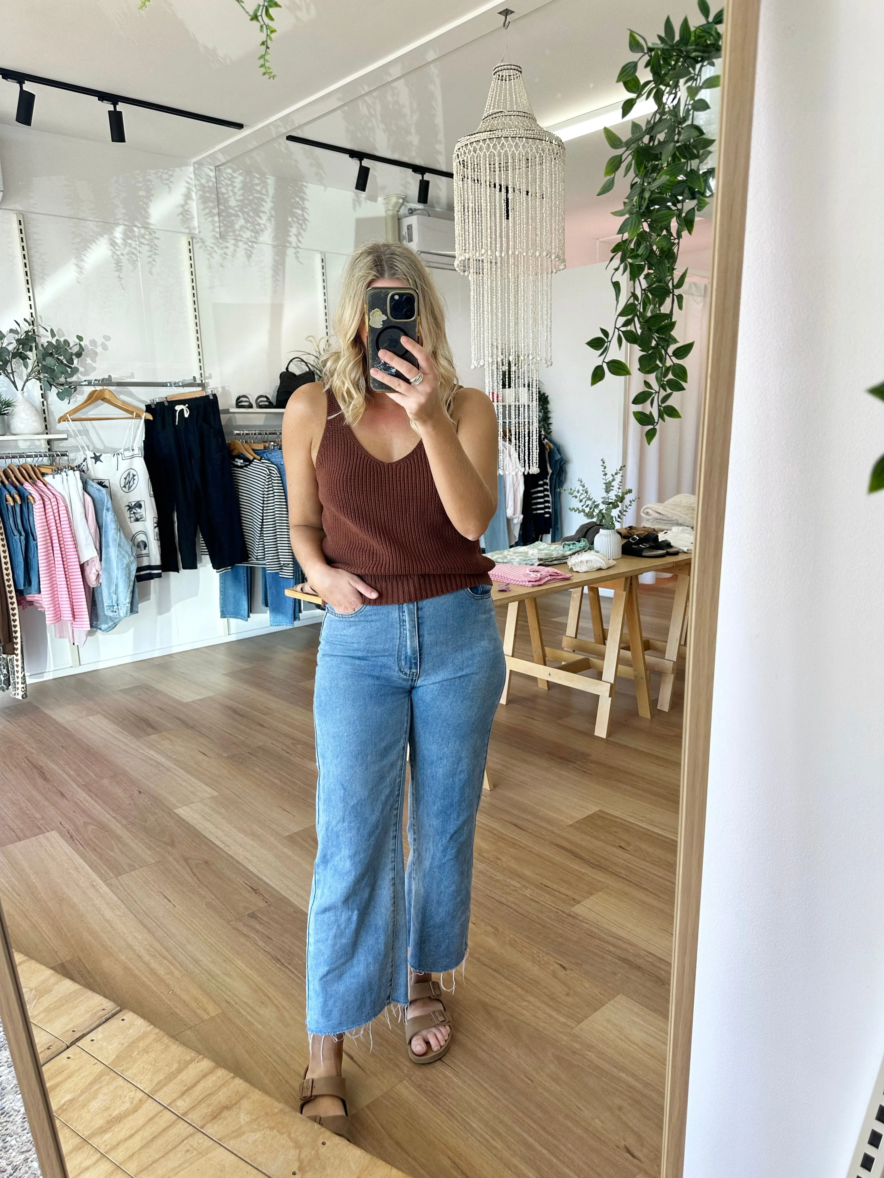 Willow Knit Top Chocolate sold by About A Girl product image thumbnail 4