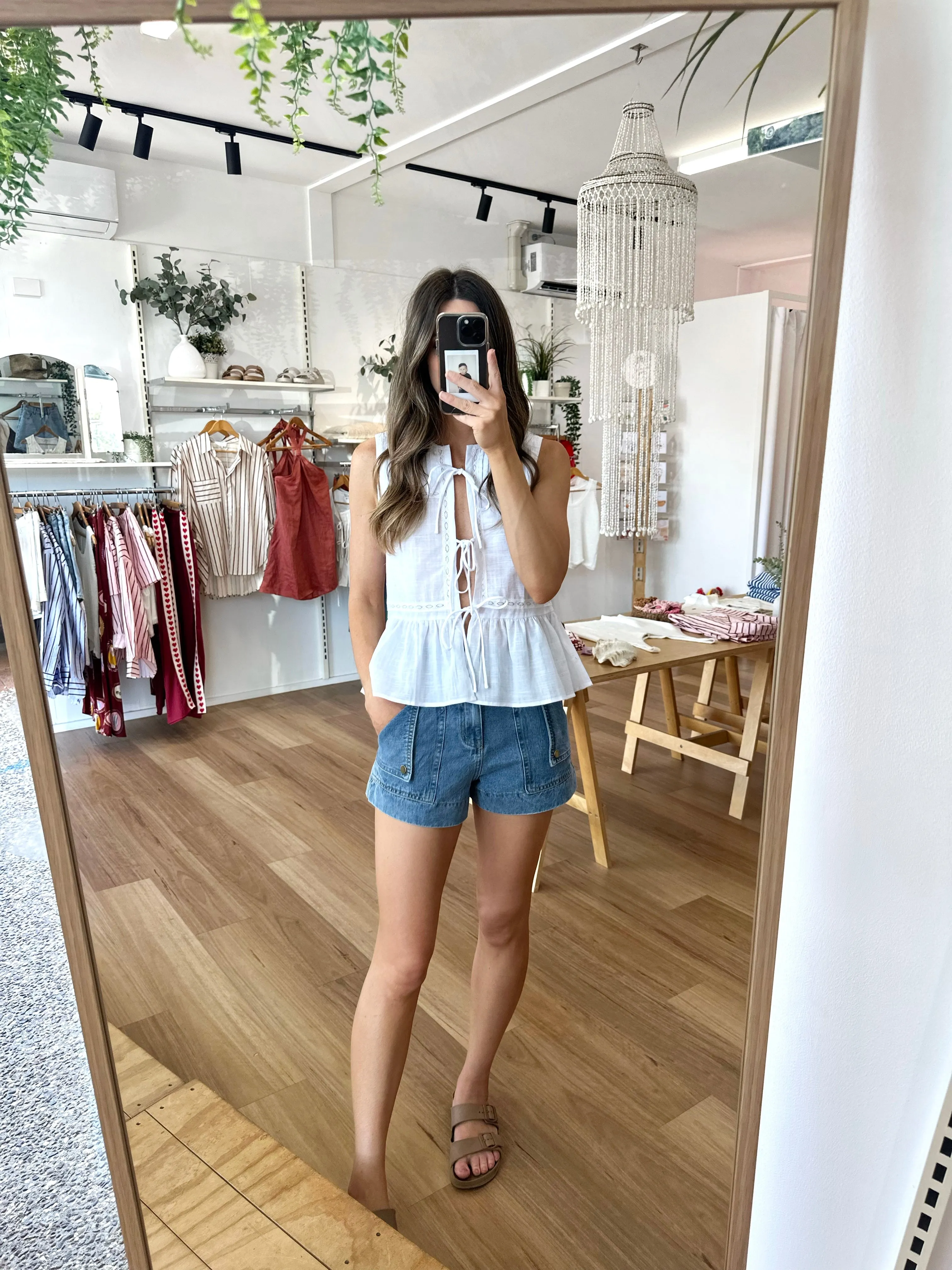 Abbie Top White sold by About A Girl