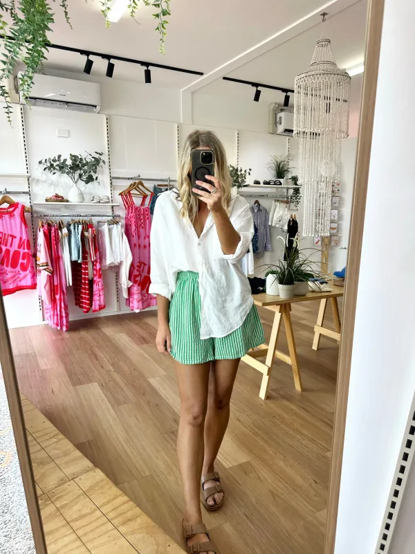 Ziggy Shorts Green sold by About A Girl