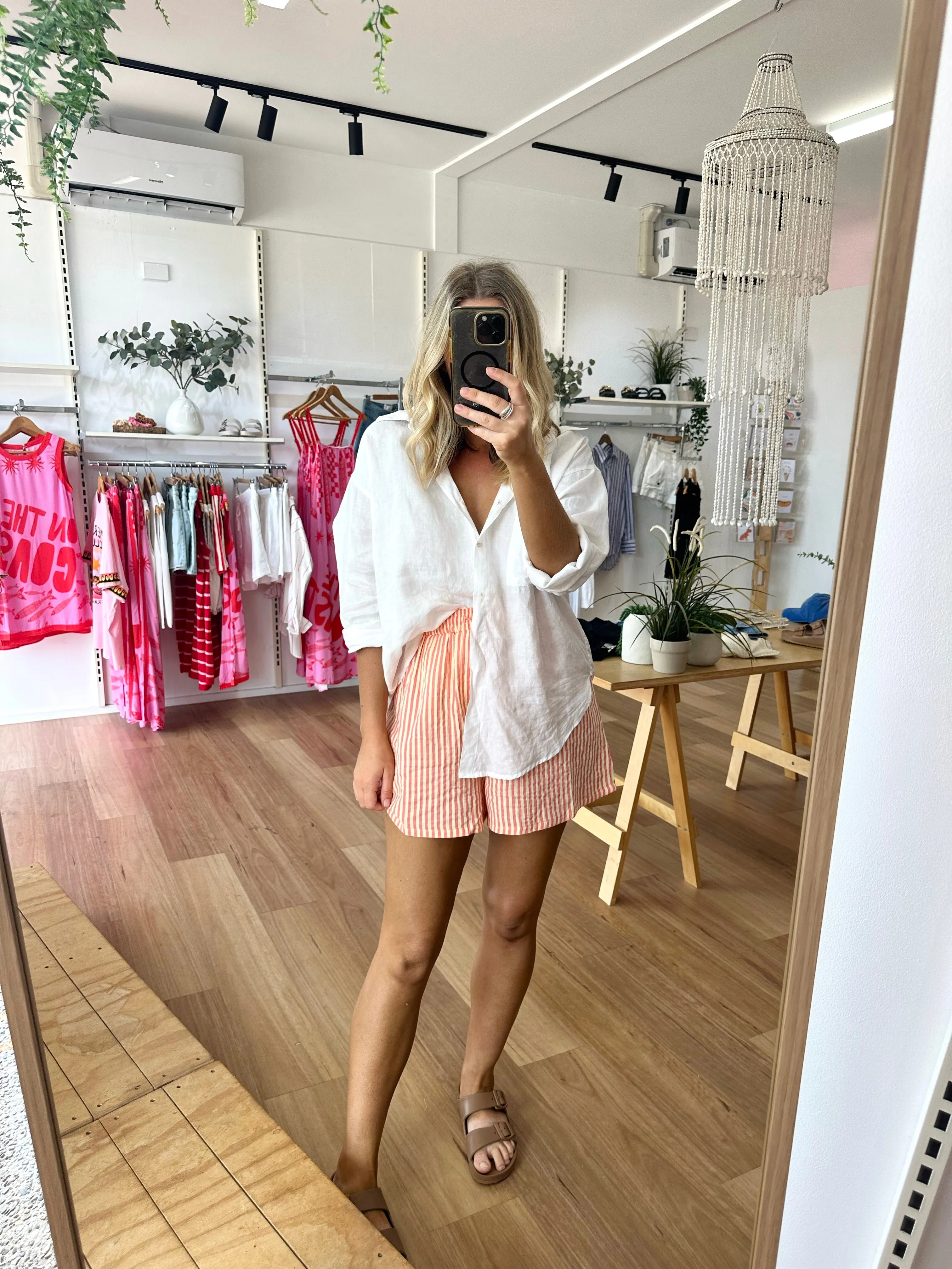 Ziggy Stripe Shorts Orange sold by About A Girl product image thumbnail 3