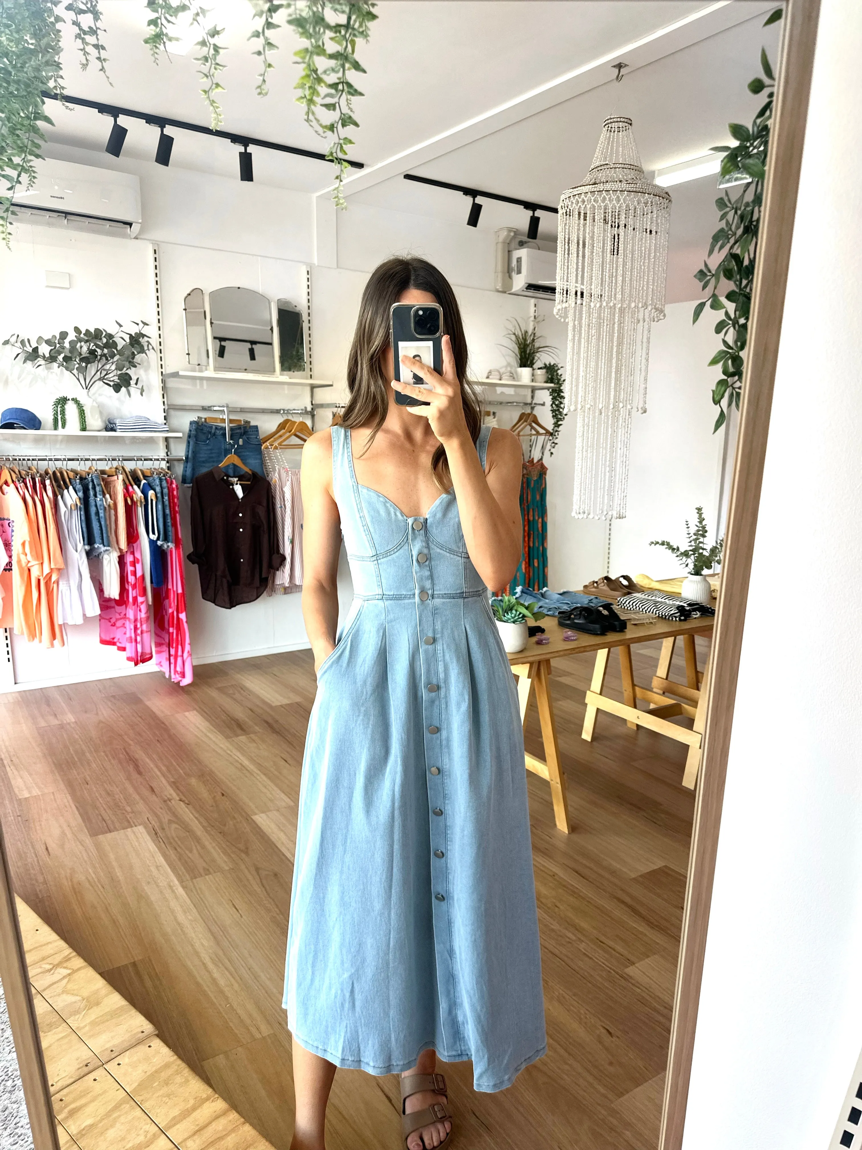 Grace Denim Dress sold by About A Girl product image thumbnail 5