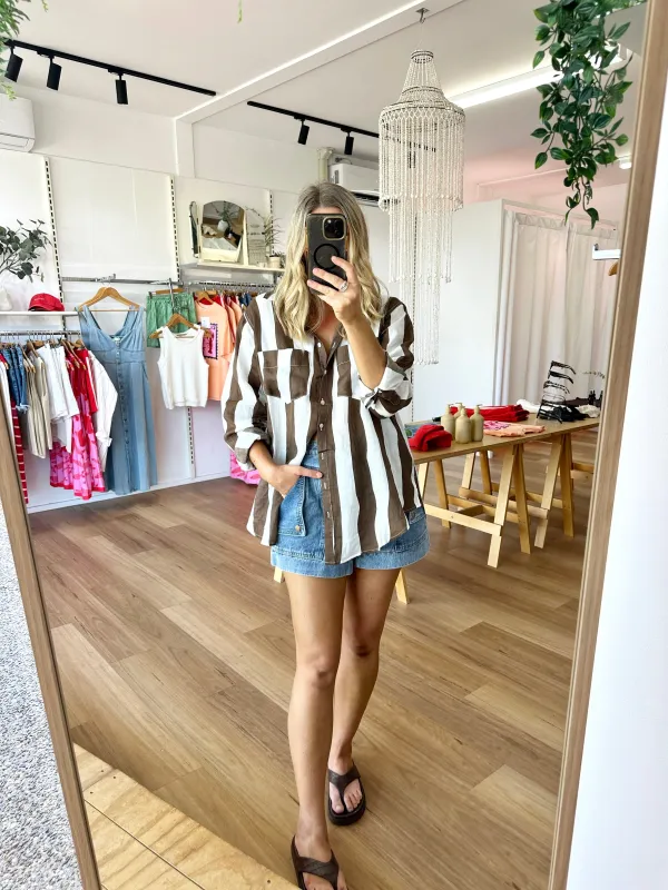 Goldie Shirt Chocolate sold by About A Girl