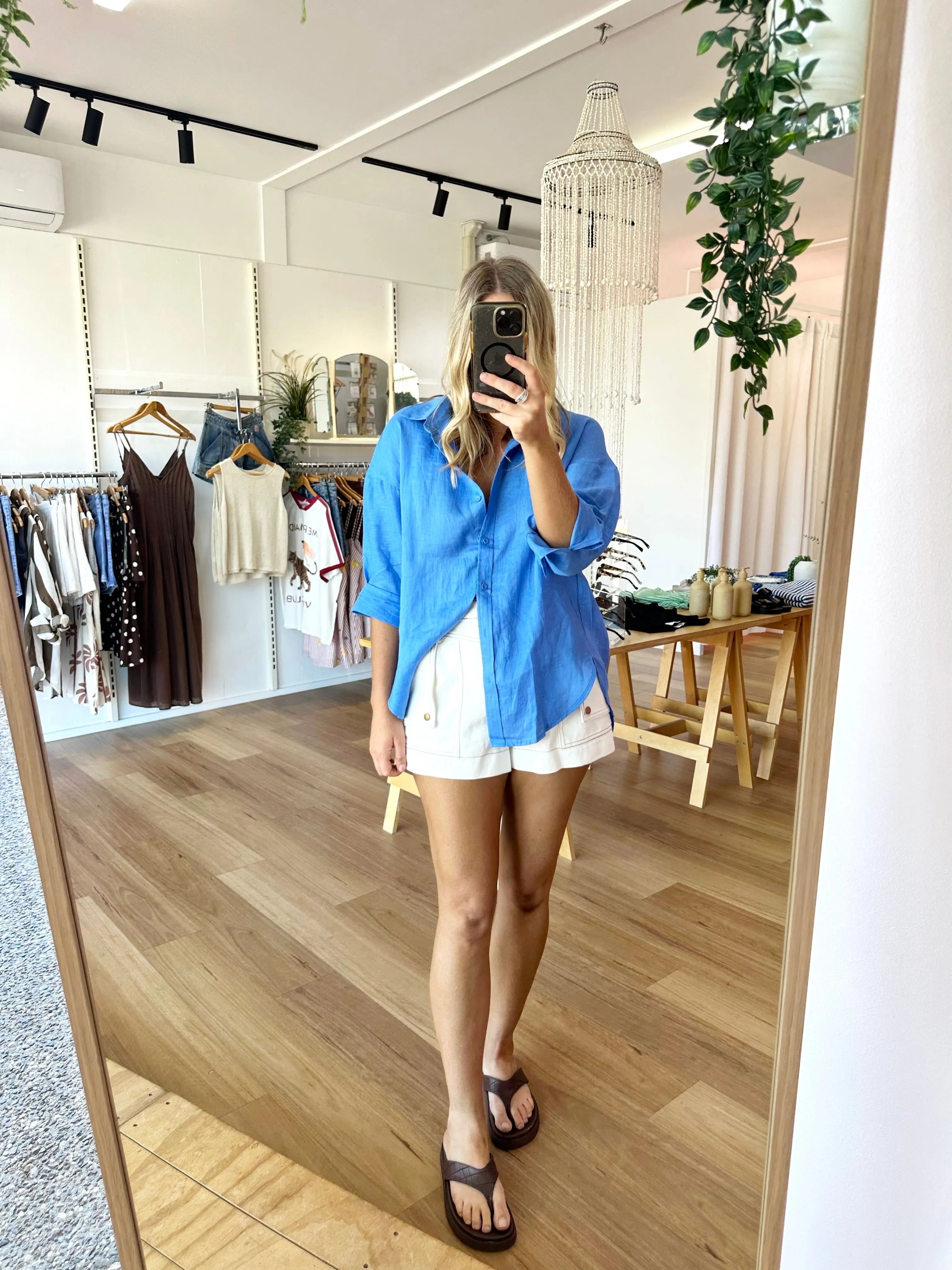 Boyfriend Shirt Blue sold by About A Girl product image thumbnail 4