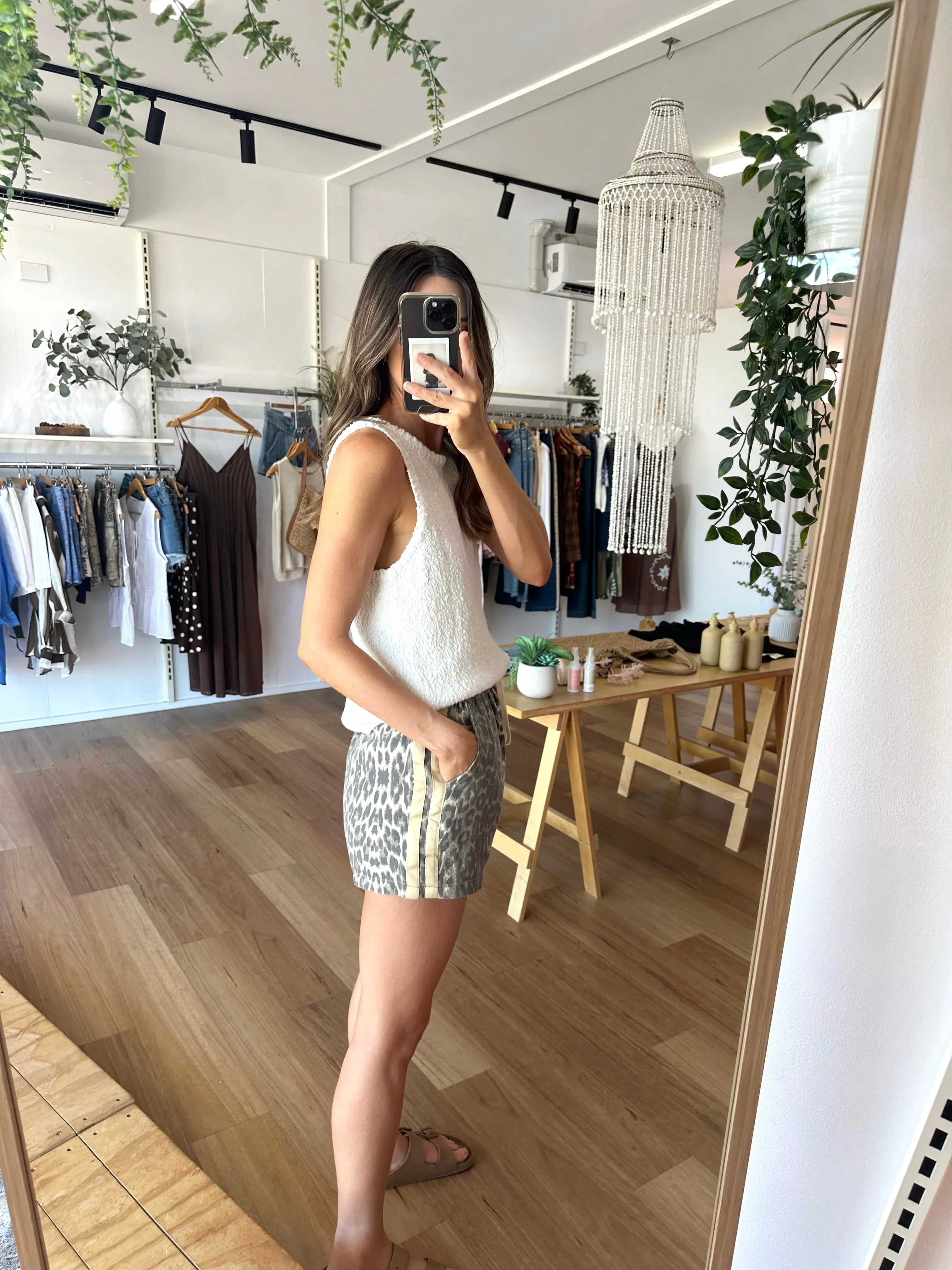 Leopard Racer Shorts sold by About A Girl product image thumbnail 3