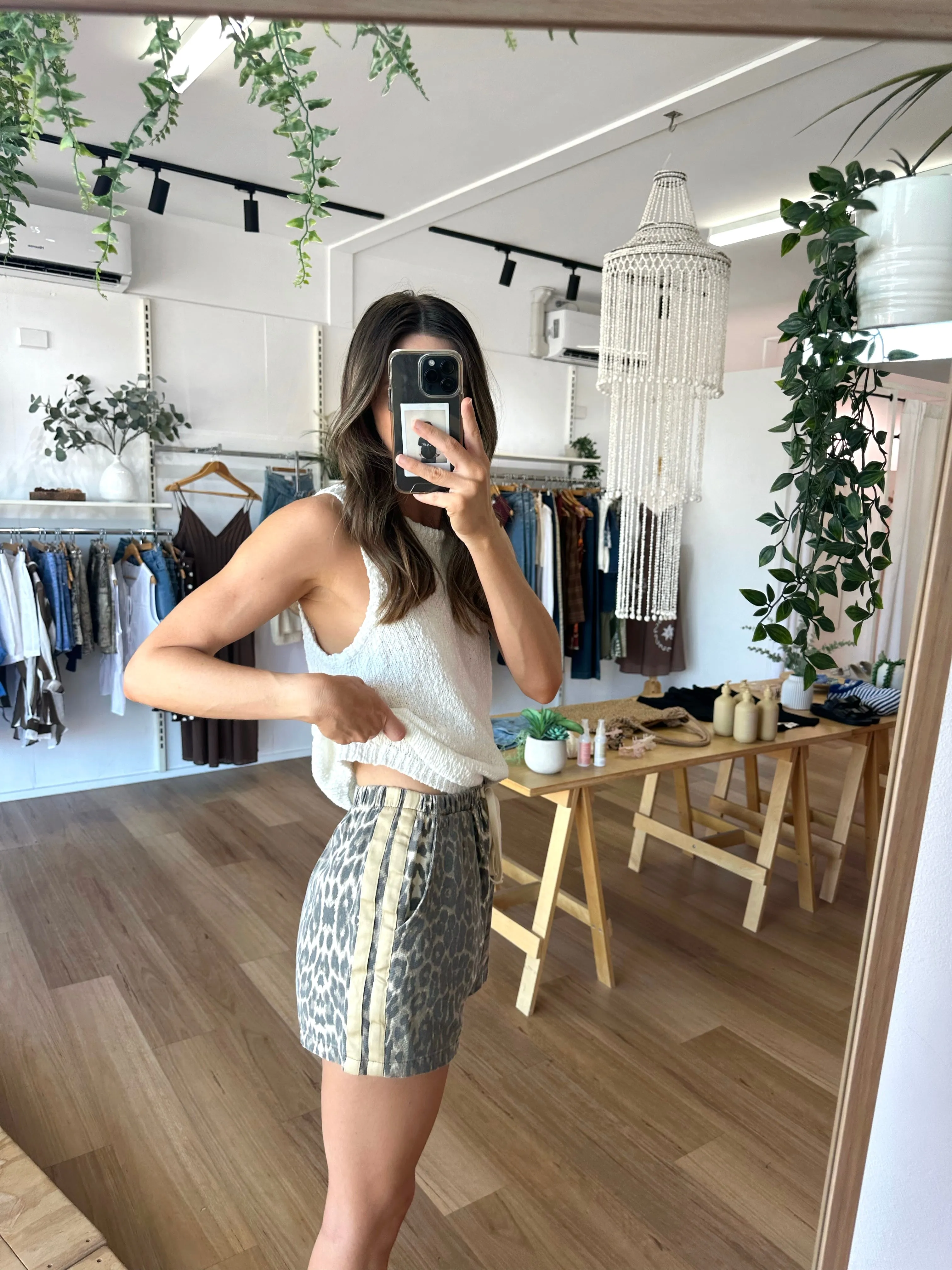 Leopard Racer Shorts sold by About A Girl product image thumbnail 4