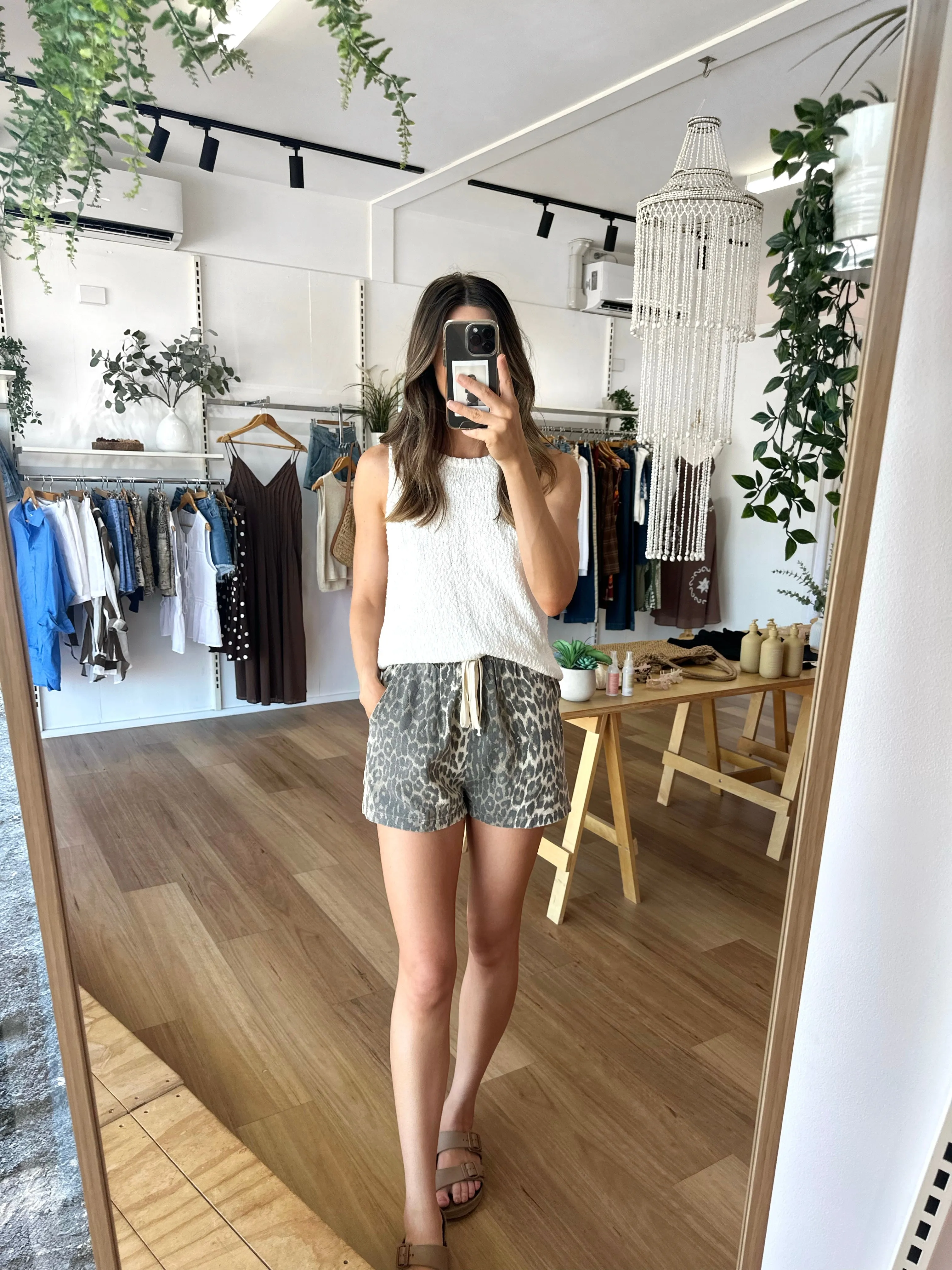 Leopard Racer Shorts sold by About A Girl product image thumbnail 2