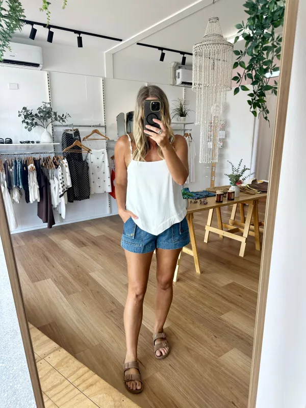 Kapri Top White sold by About A Girl