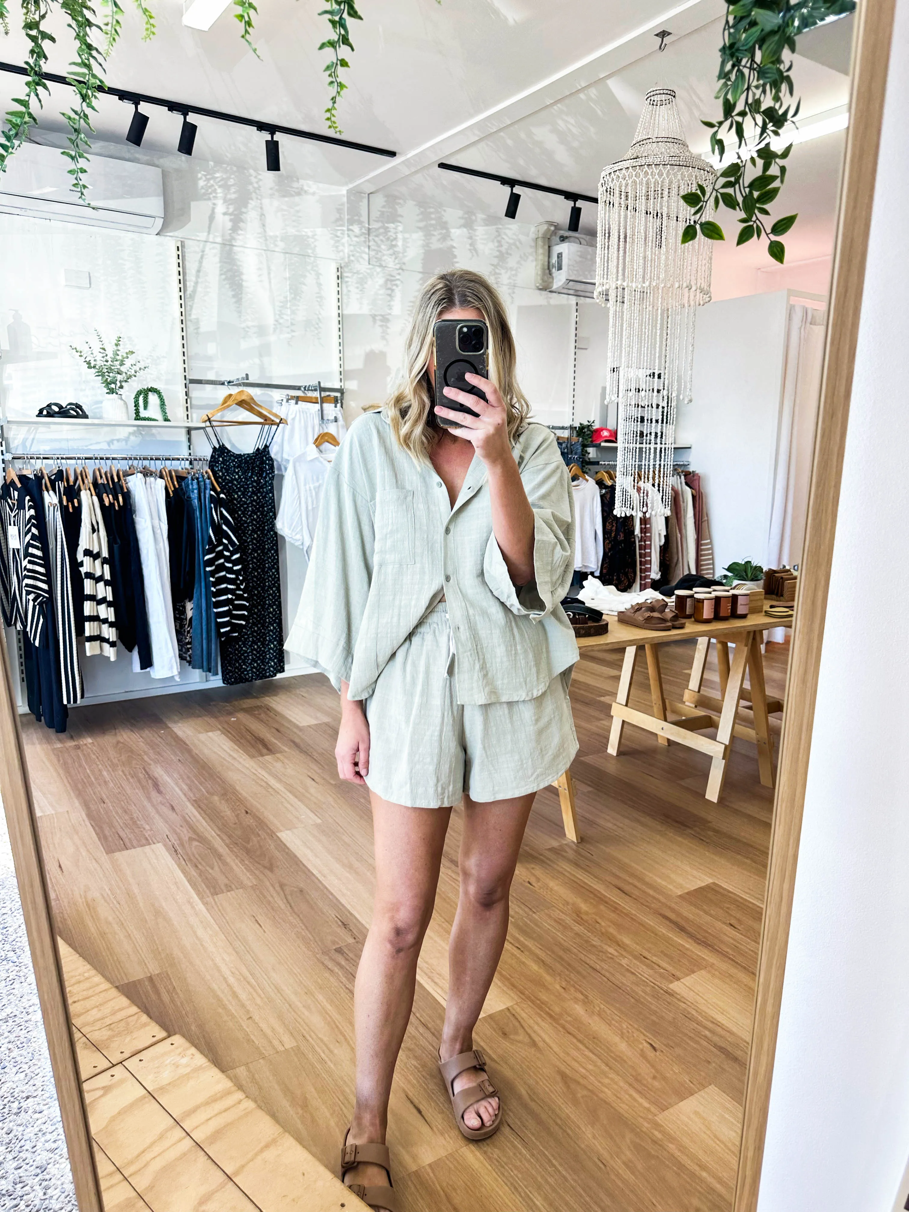 Lucia Shirt Sage sold by About A Girl product image thumbnail 3