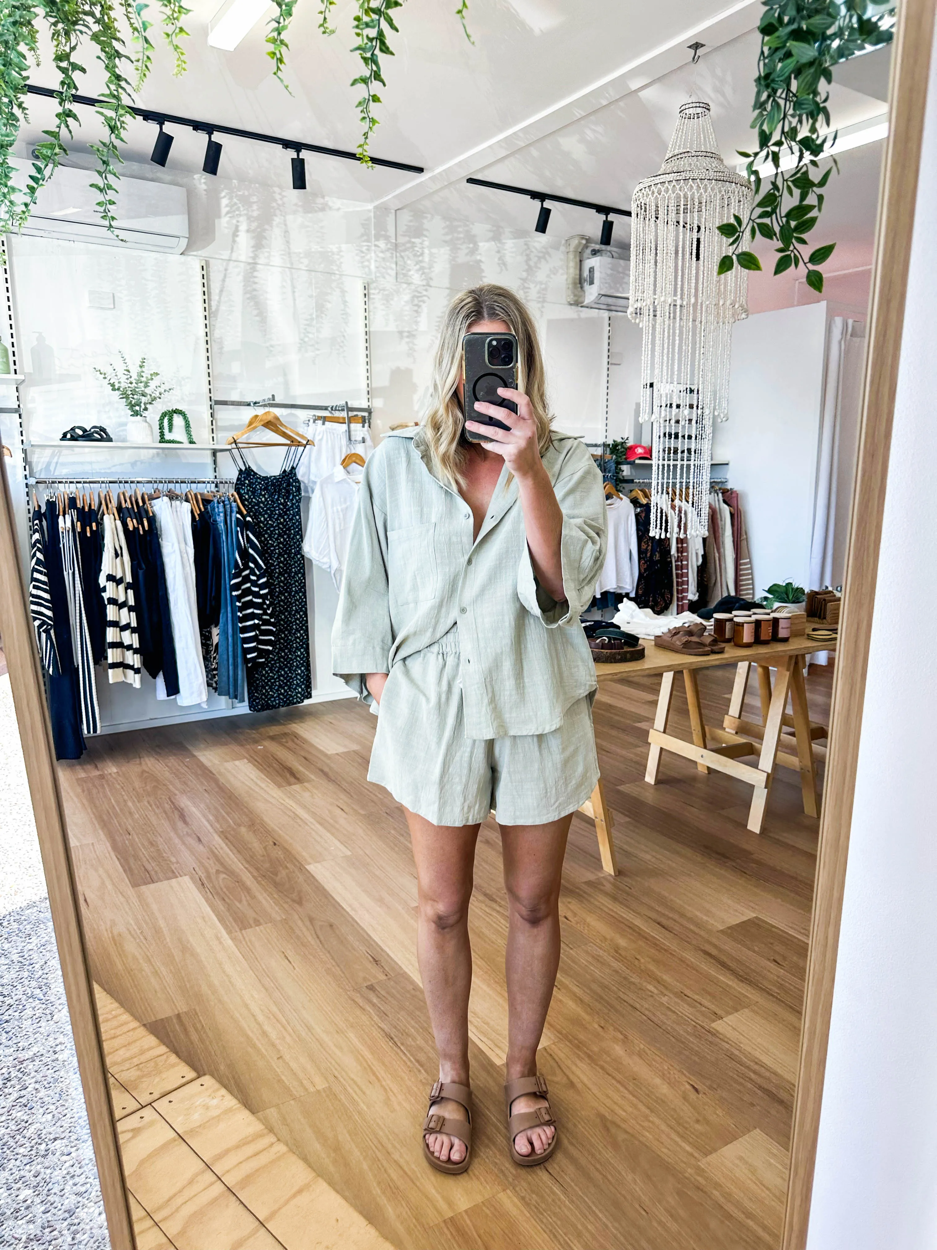 Lucia Shirt Sage sold by About A Girl product image thumbnail 2