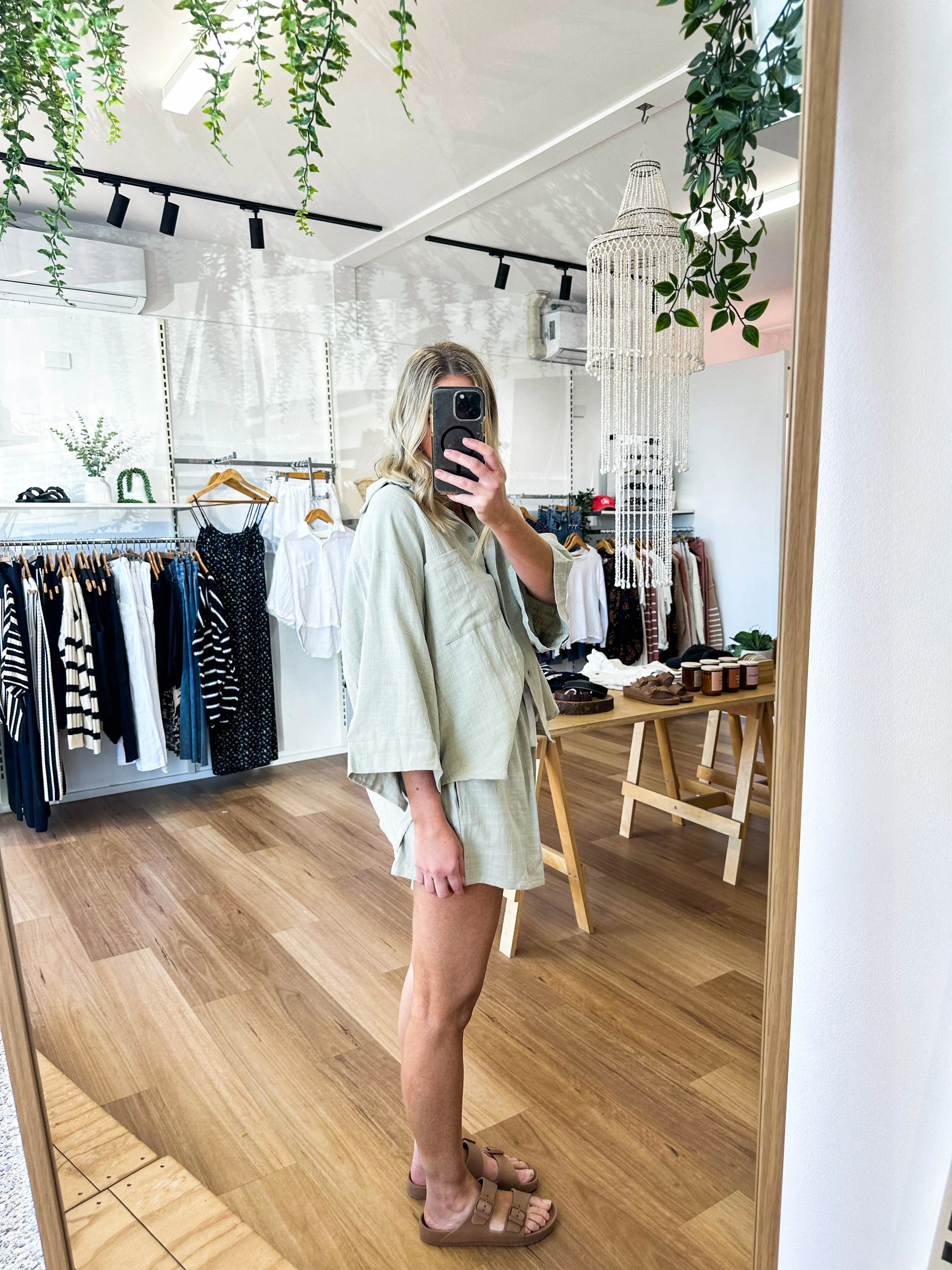 Lucia Shirt Sage sold by About A Girl product image thumbnail 5