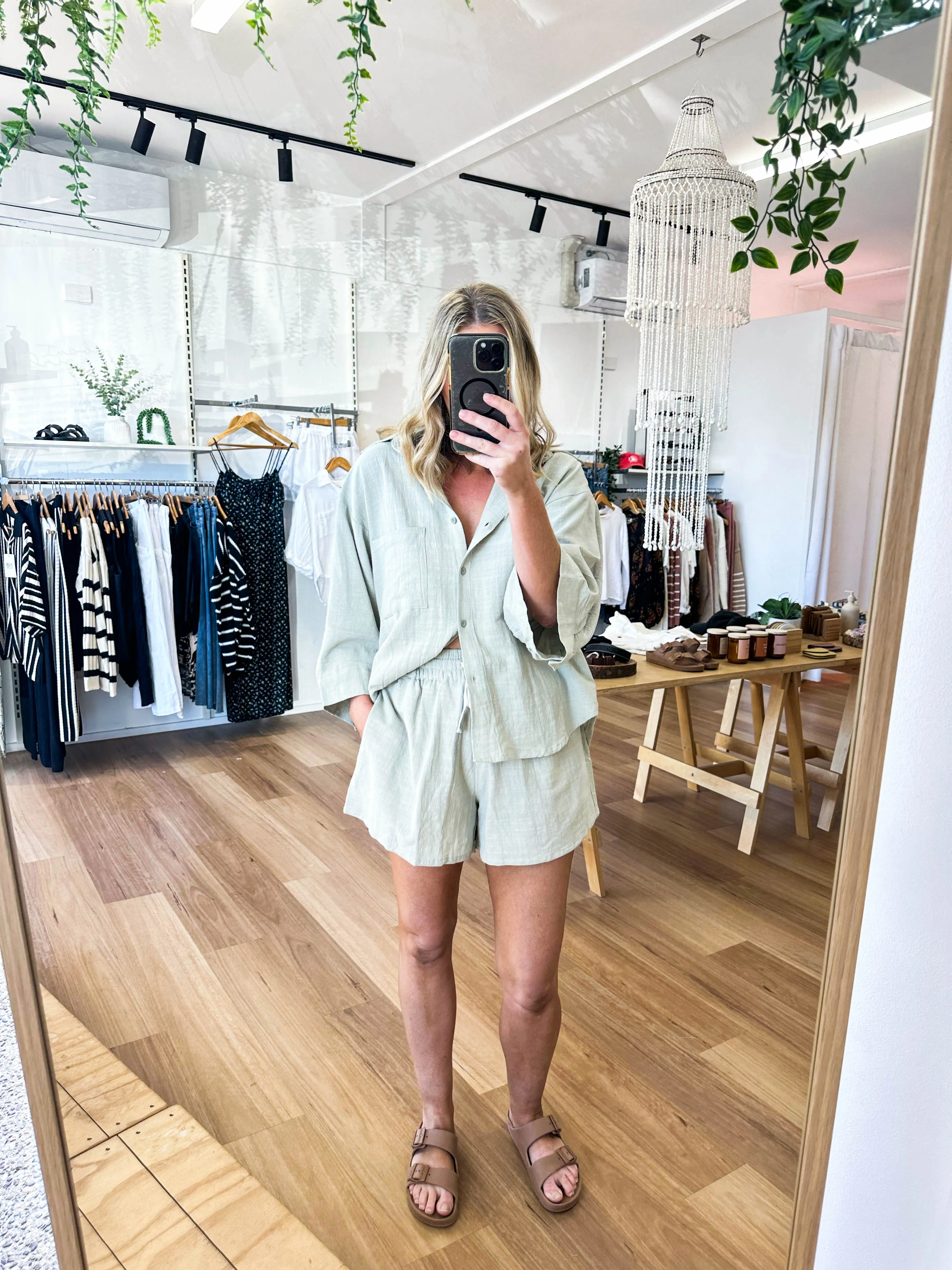 Lucia Shirt Sage sold by About A Girl product image thumbnail 4