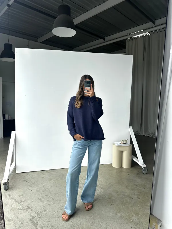 Eva Knit Navy made by About A Girl