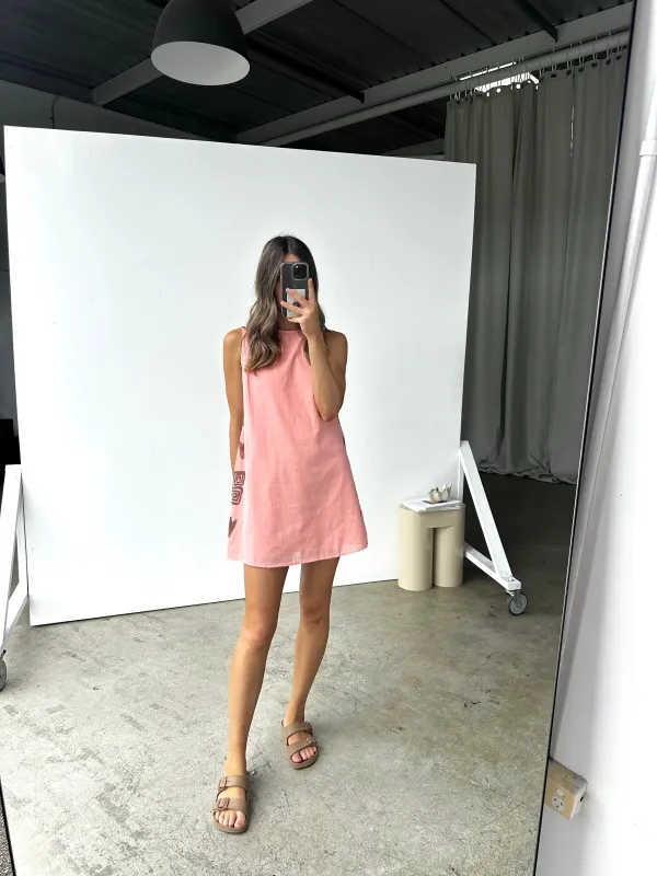 Zara Mini Dress Peach made by About A Girl