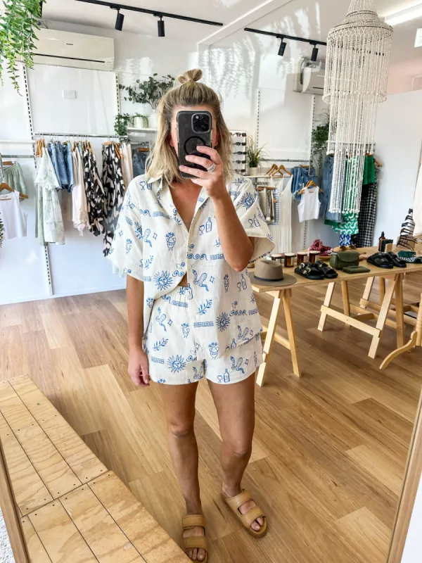 Henley Set Beige sold by About A Girl