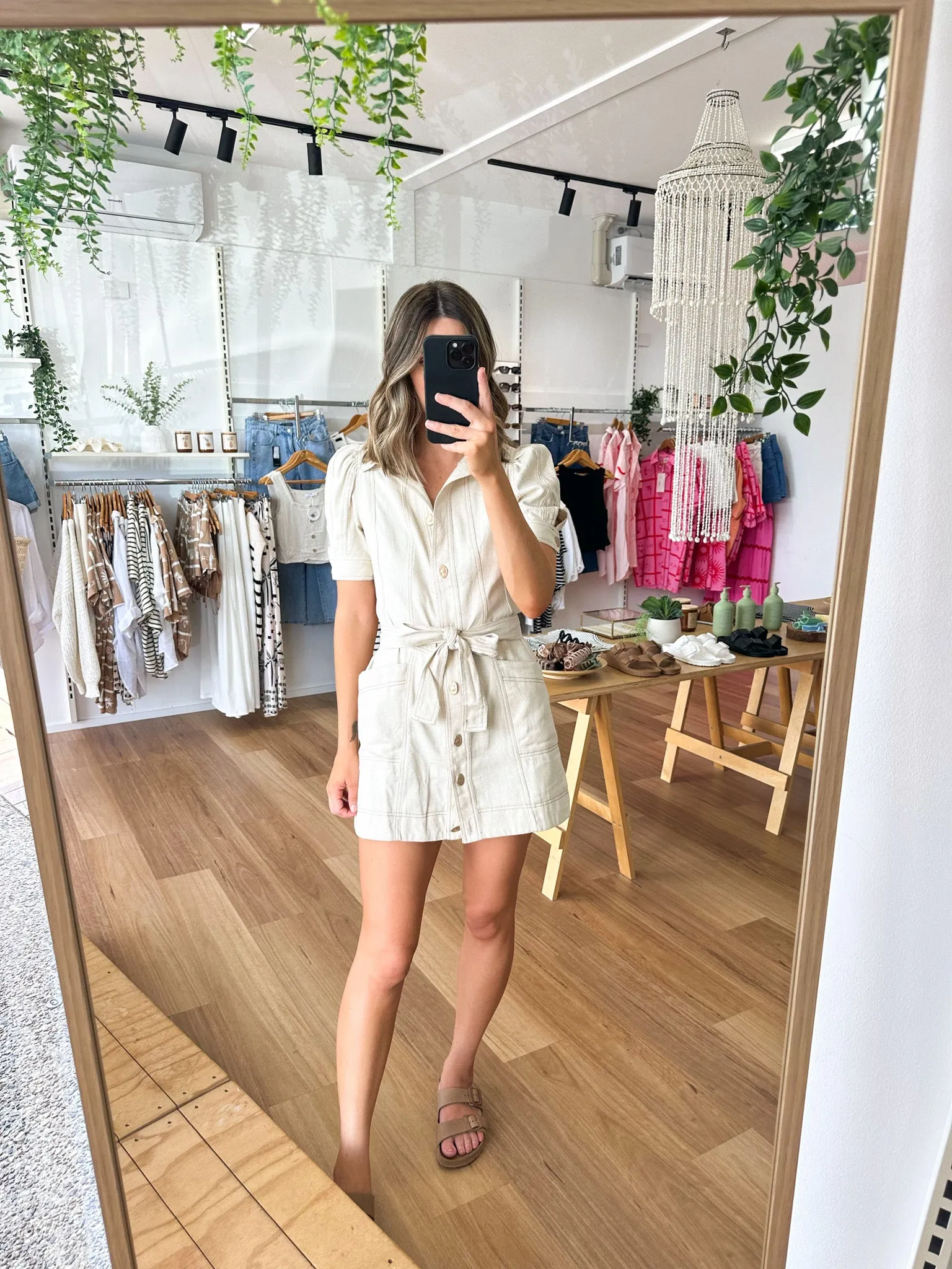 Perry Dress Beige sold by About A Girl product image thumbnail 5