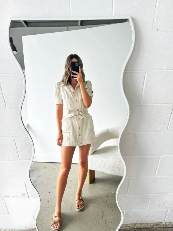 Perry Dress Beige sold by About A Girl