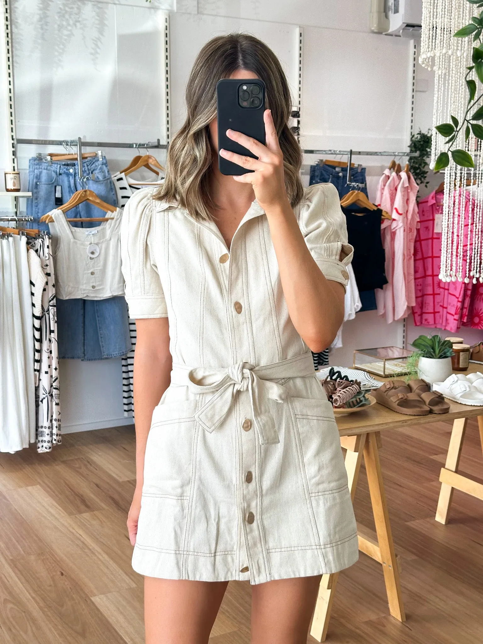 Perry Dress Beige sold by About A Girl product image thumbnail 4