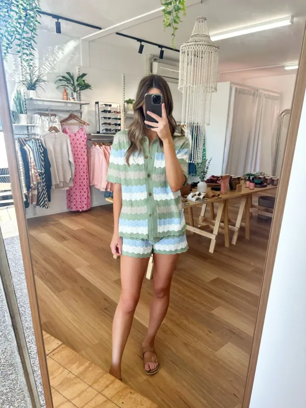 Cam Shorts Sage sold by About A Girl