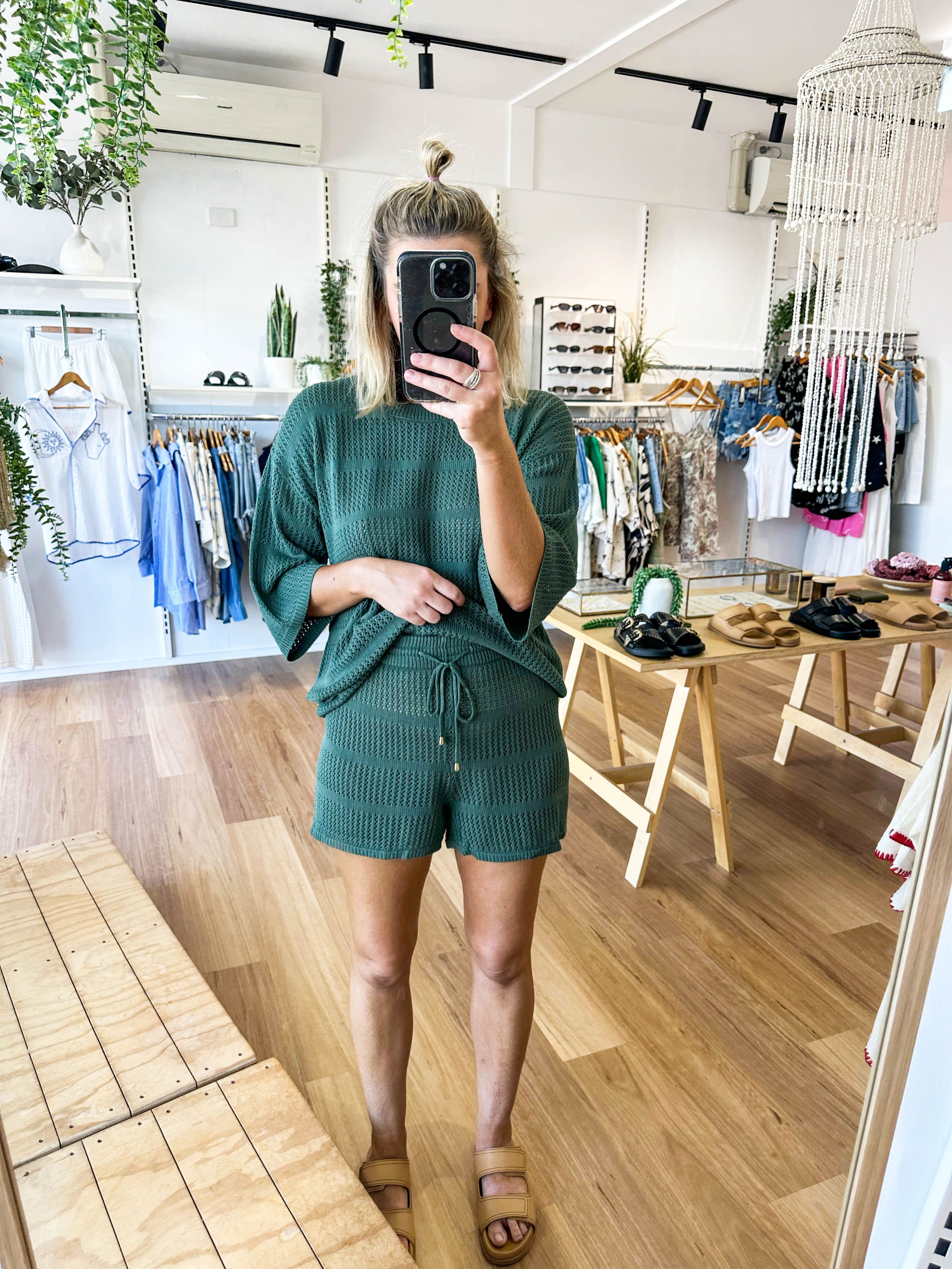 Samira Shorts Olive sold by About A Girl product image thumbnail 2