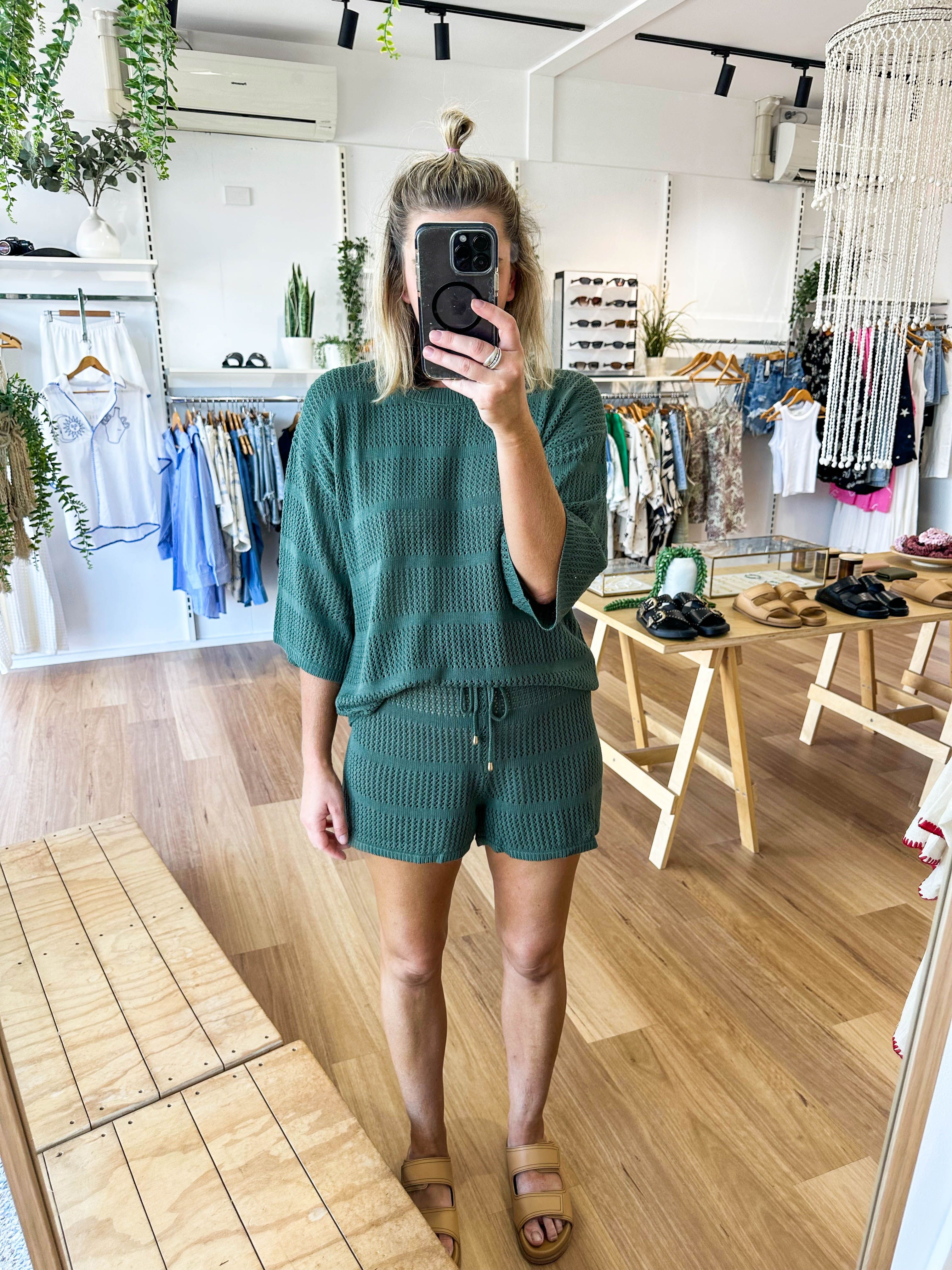 Samira Shorts Olive sold by About A Girl product image thumbnail 3