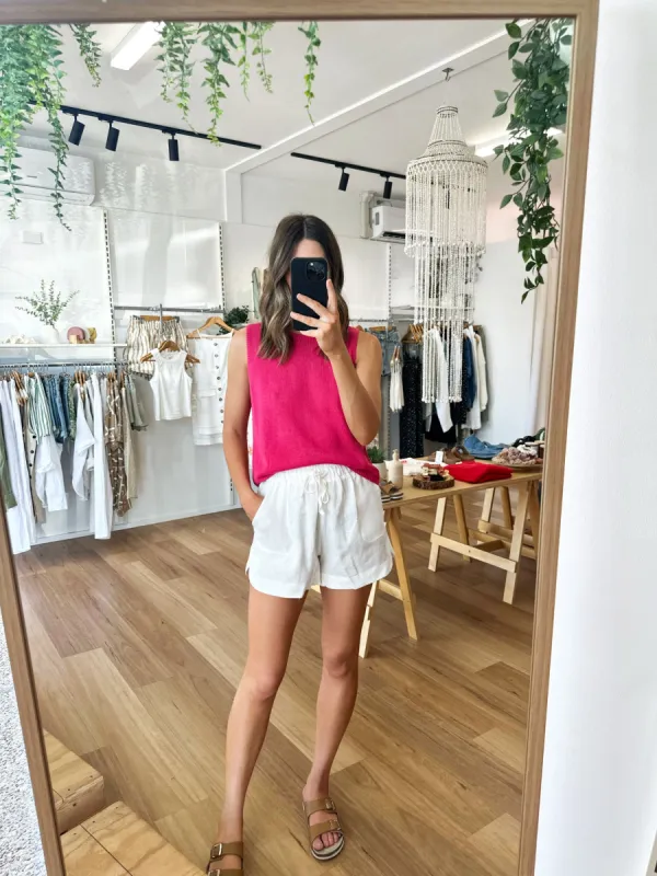 Spring Tank Pink sold by About A Girl