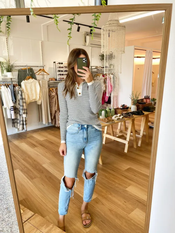 Lila Stripe Top sold by About A Girl