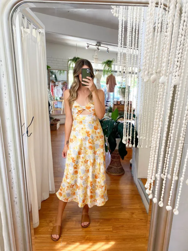 Zayla Midi Dress Yellow sold by About A Girl
