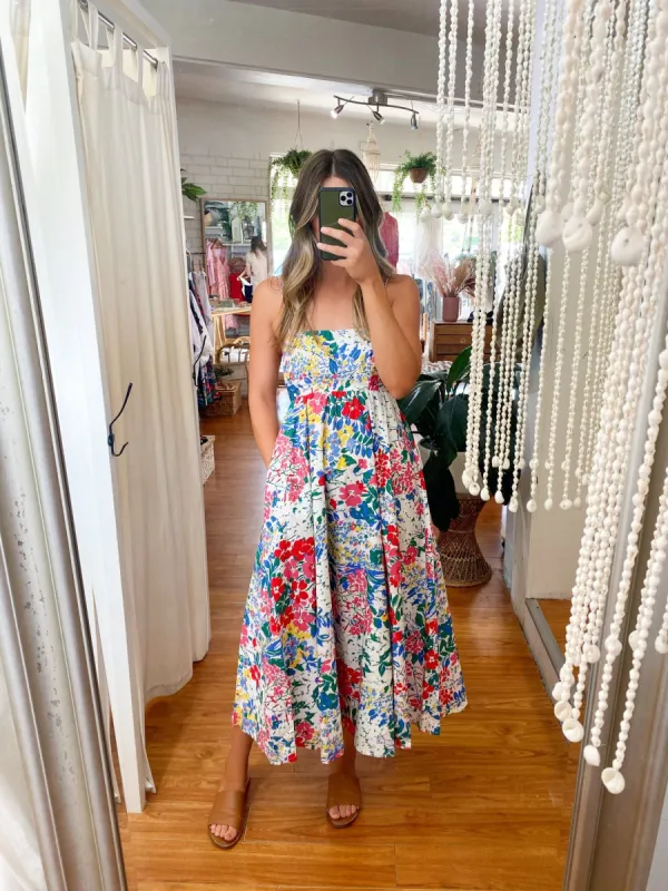 Beau Midi Dress White sold by About A Girl