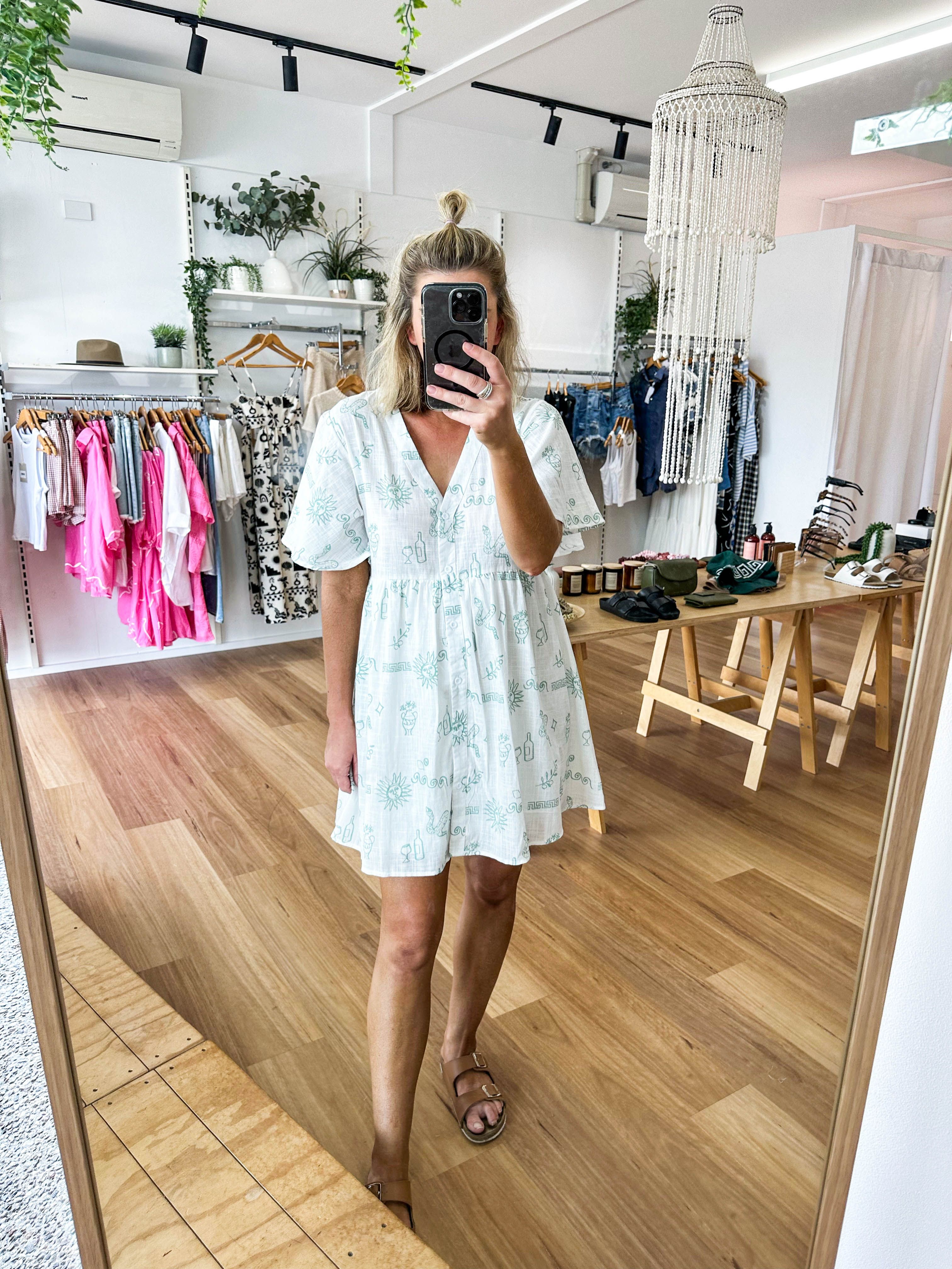 Vera Dress White sold by About A Girl