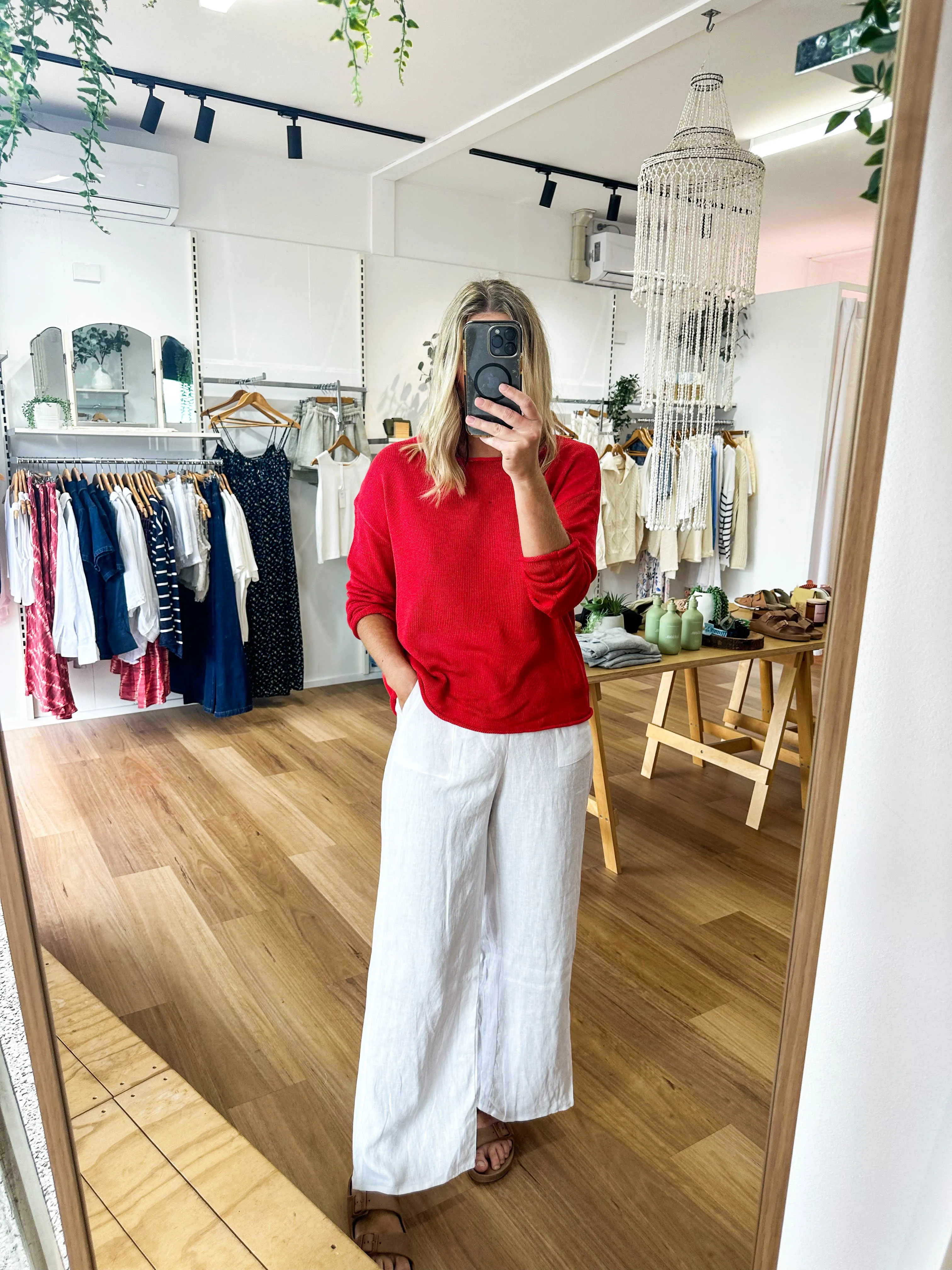 Spring Knit Red sold by About A Girl product image thumbnail 4