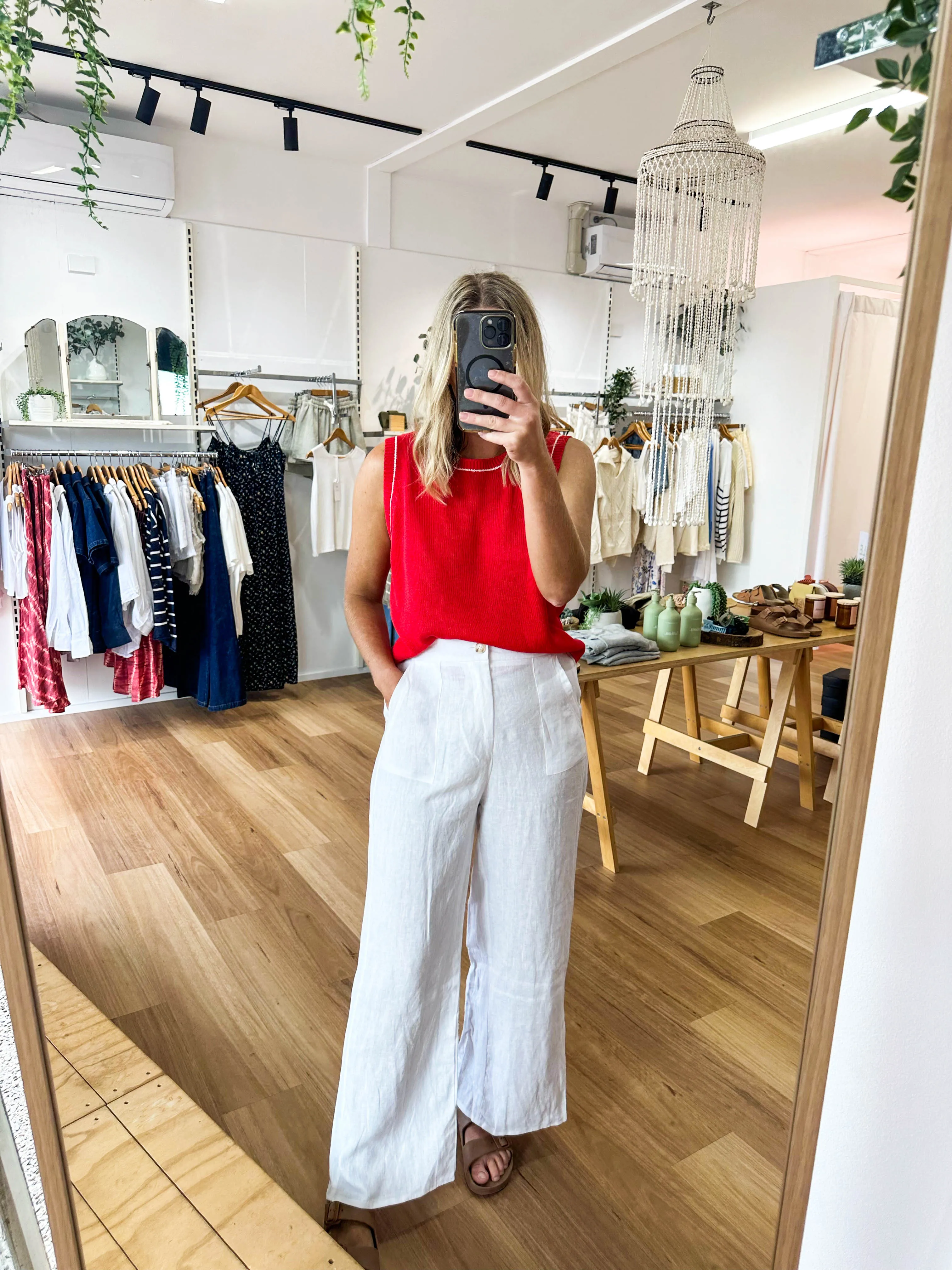 Nautical Spring Tank Red sold by About A Girl product image thumbnail 5