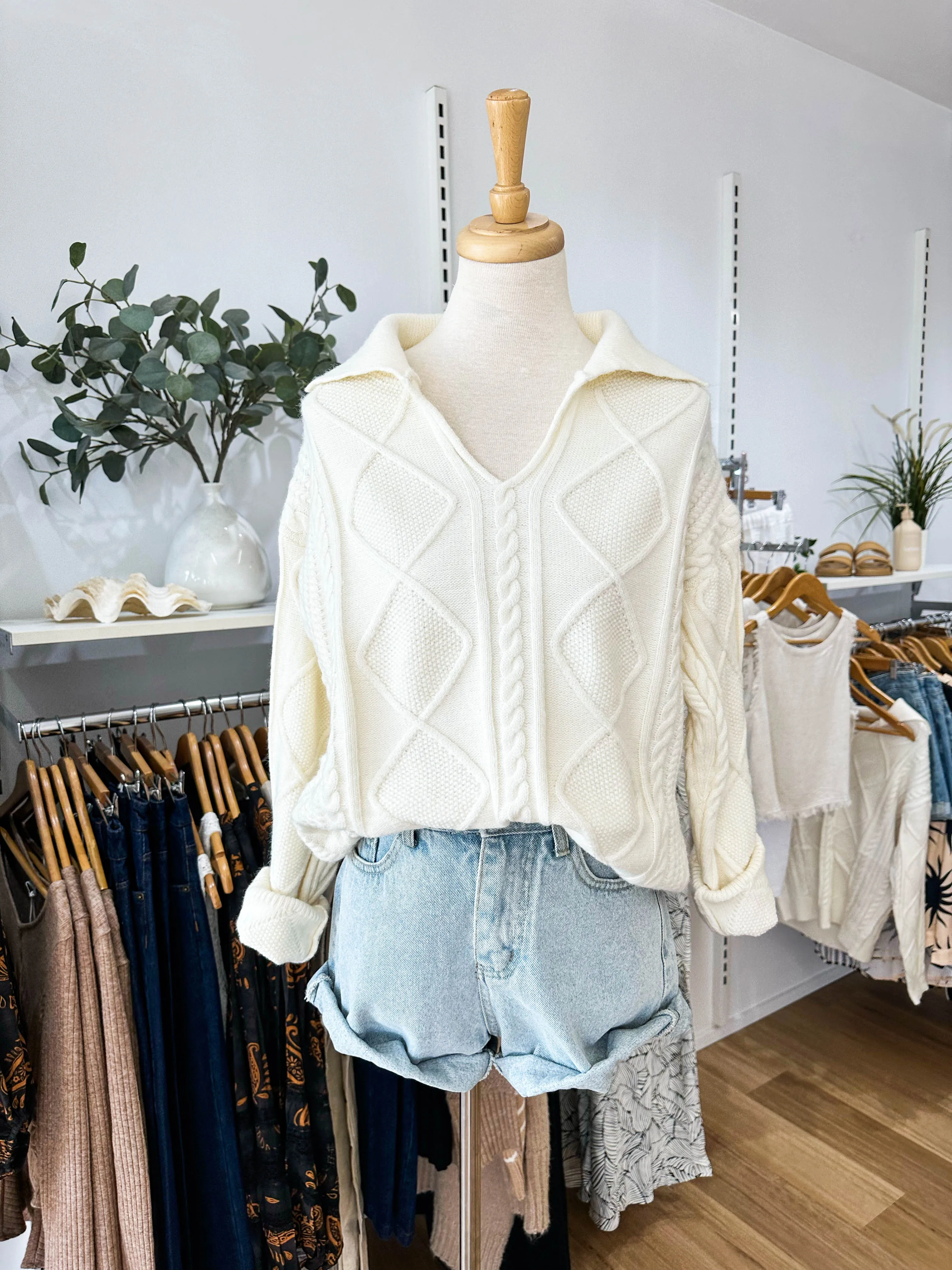 Monty Cable Knit sold by About A Girl product image thumbnail 2