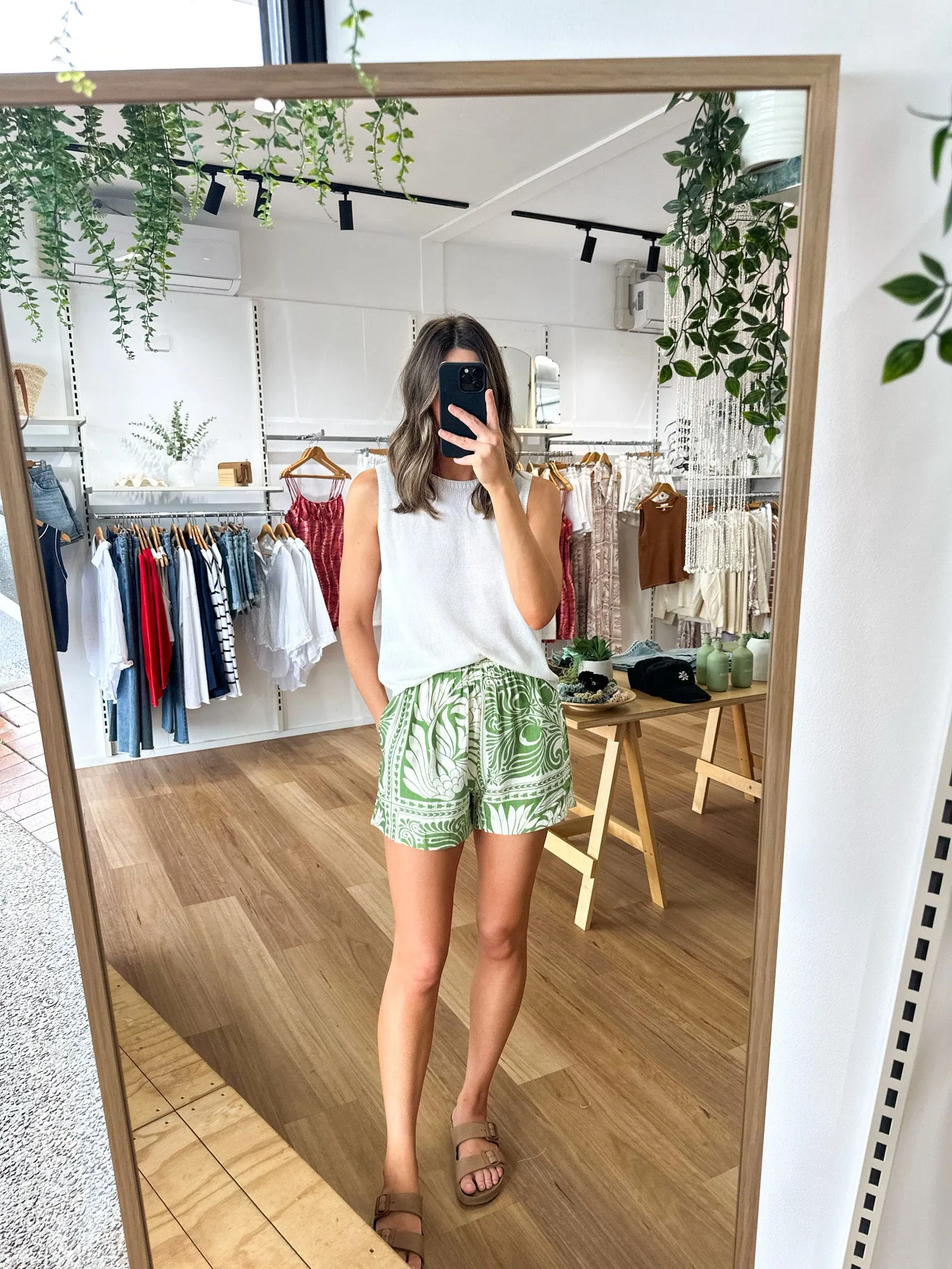 Spring Tank White sold by About A Girl