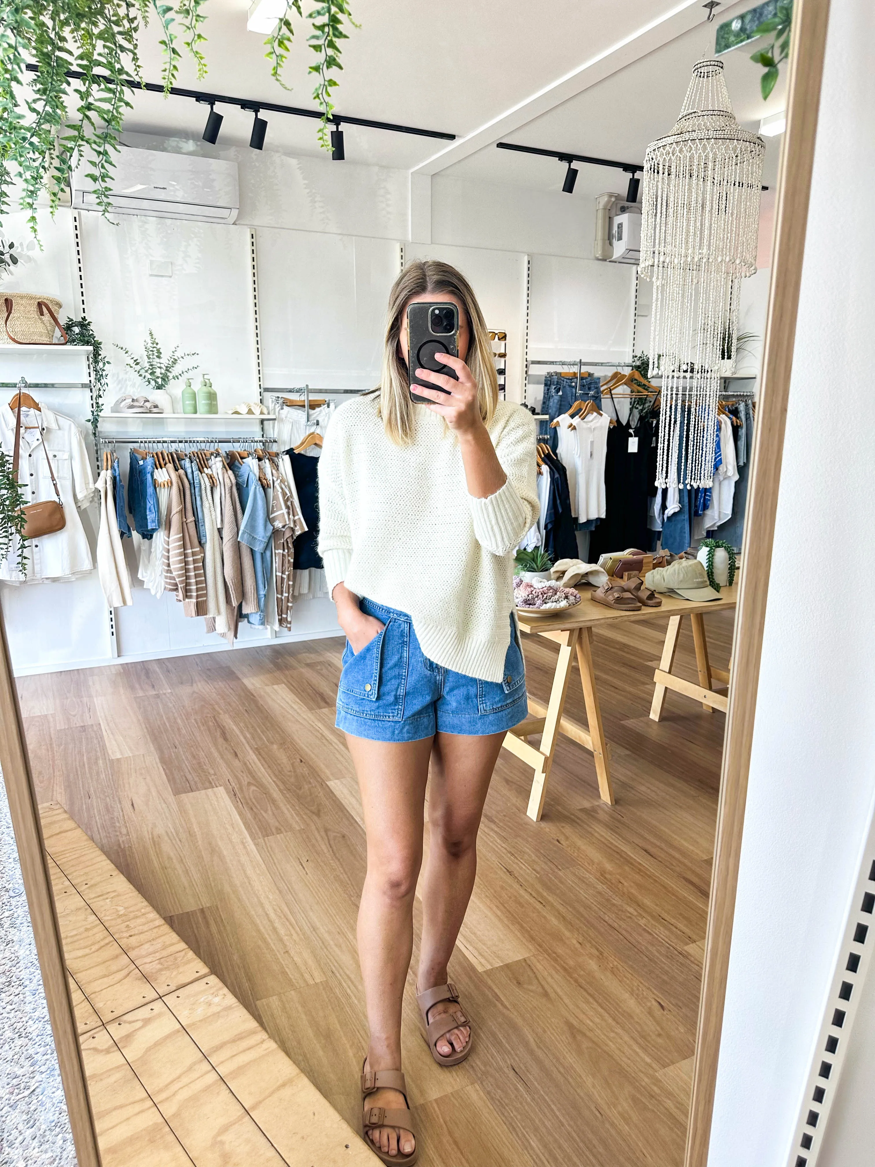 Sam Knit Jumper Cream sold by About A Girl