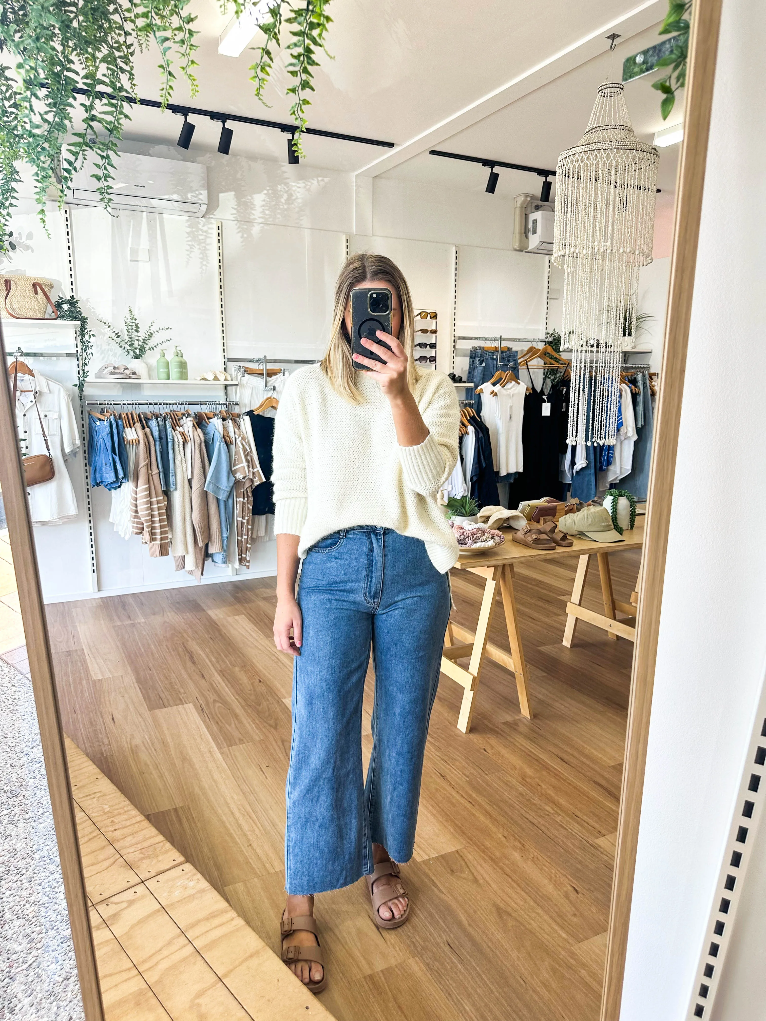 Sam Knit Jumper Cream sold by About A Girl product image thumbnail 4